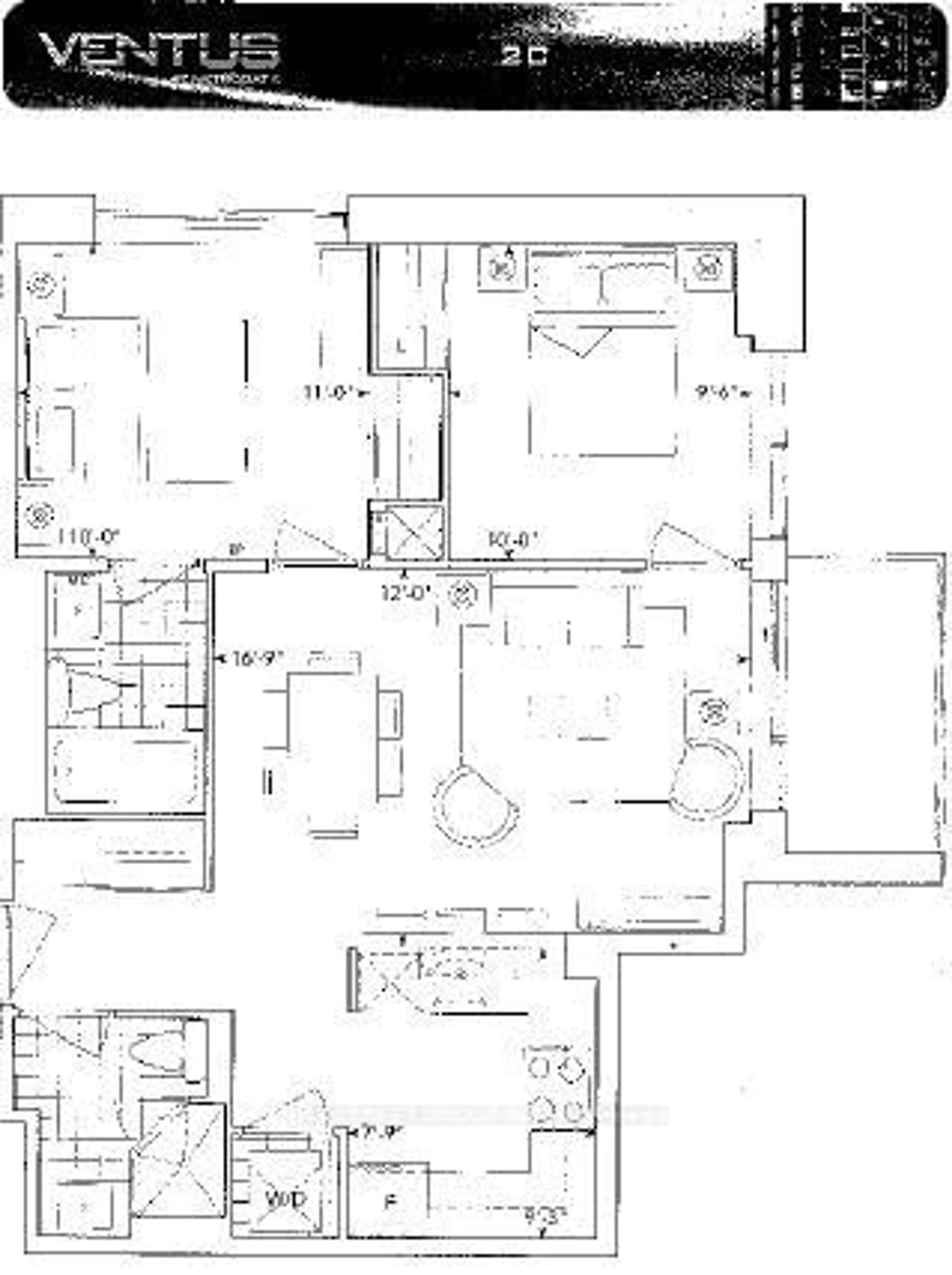 Floor plan for 151 Village Green Sq #Ph3, Toronto Ontario M1S 0K5
