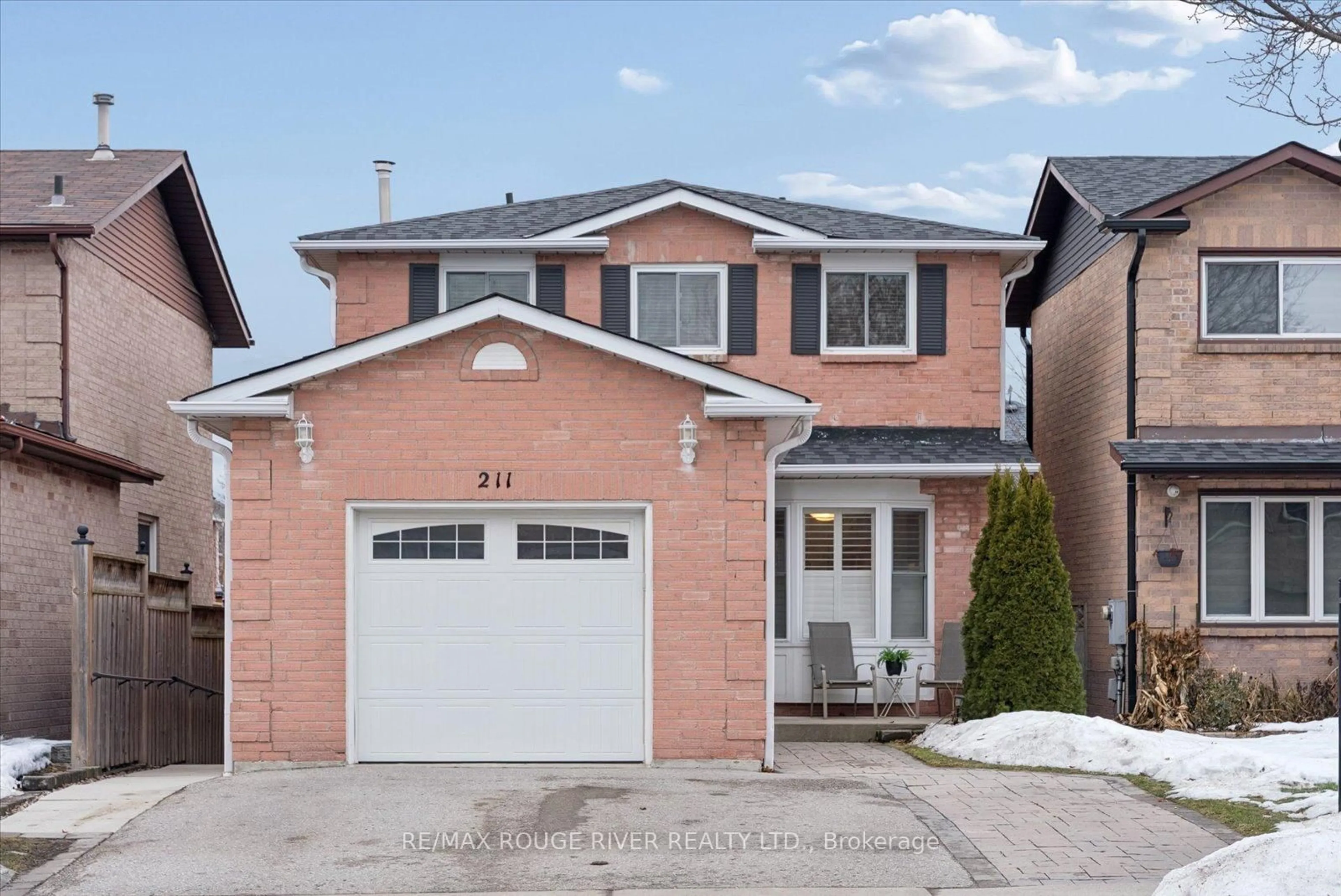 Home with brick exterior material, street for 211 Ravenscroft Rd, Ajax Ontario L1T 2T5