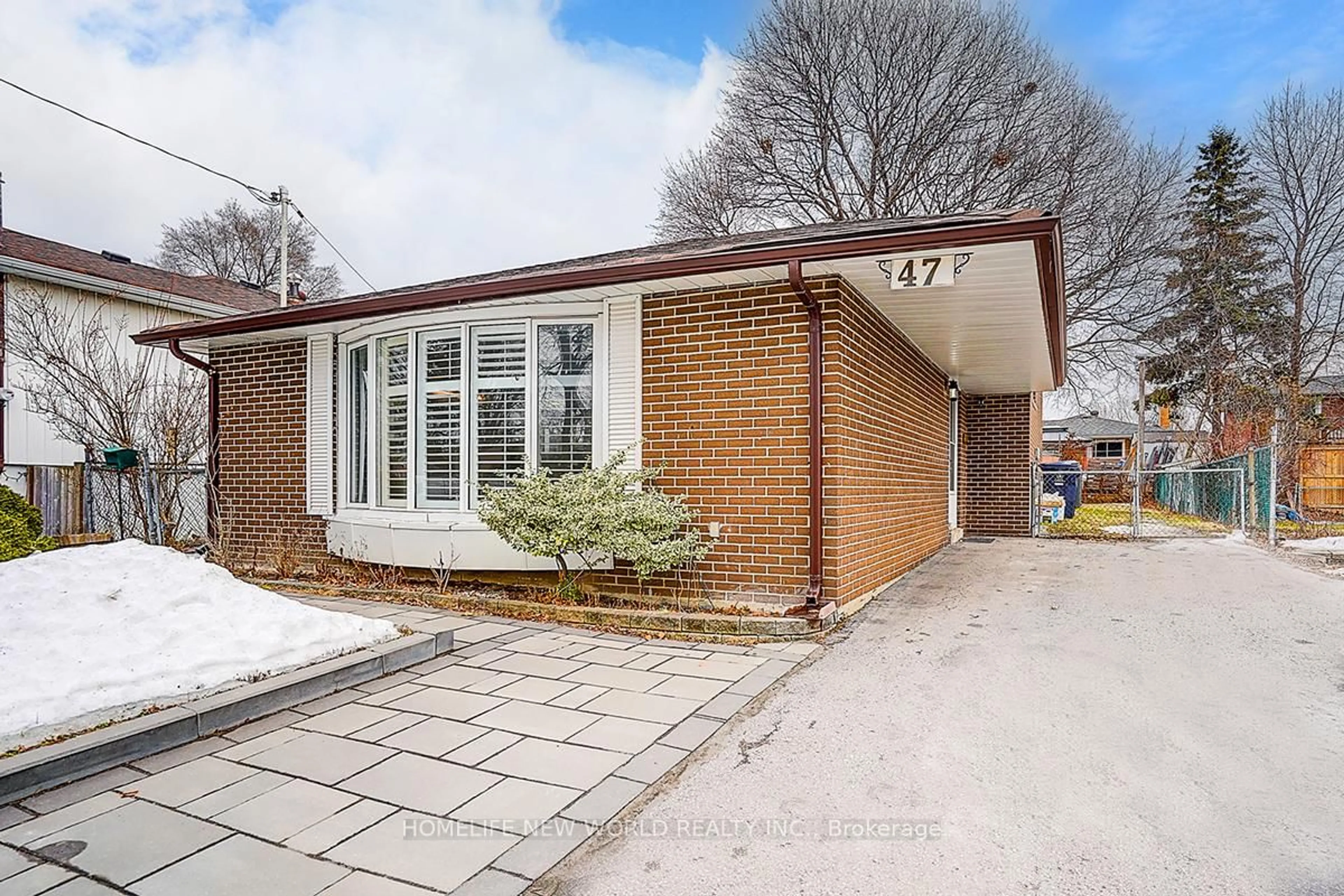 Home with brick exterior material, street for 47 Manorglen Cres, Toronto Ontario M1S 1W3