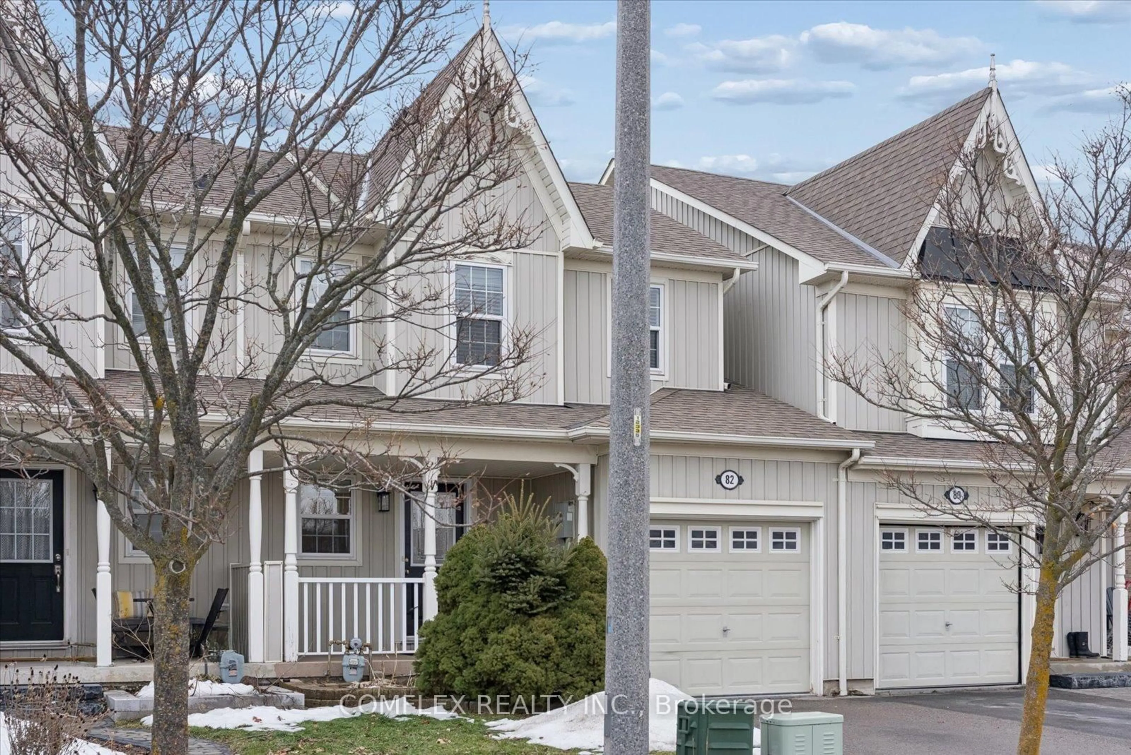 Home with vinyl exterior material, street for 82 Bexley Cres, Whitby Ontario L1M 2C6