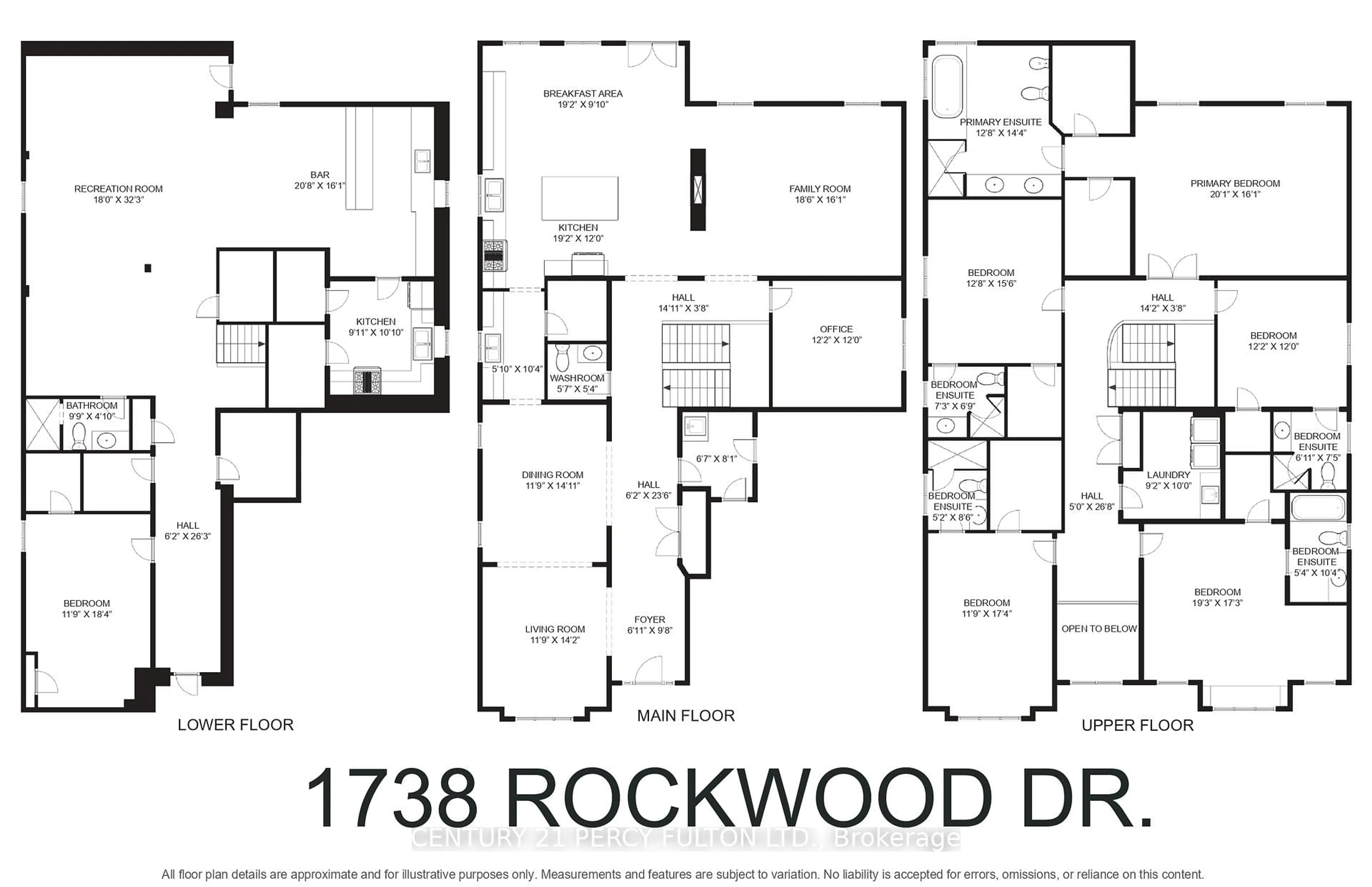 Floor plan for 1738 Rockwood Dr, Pickering Ontario L1V 7G8