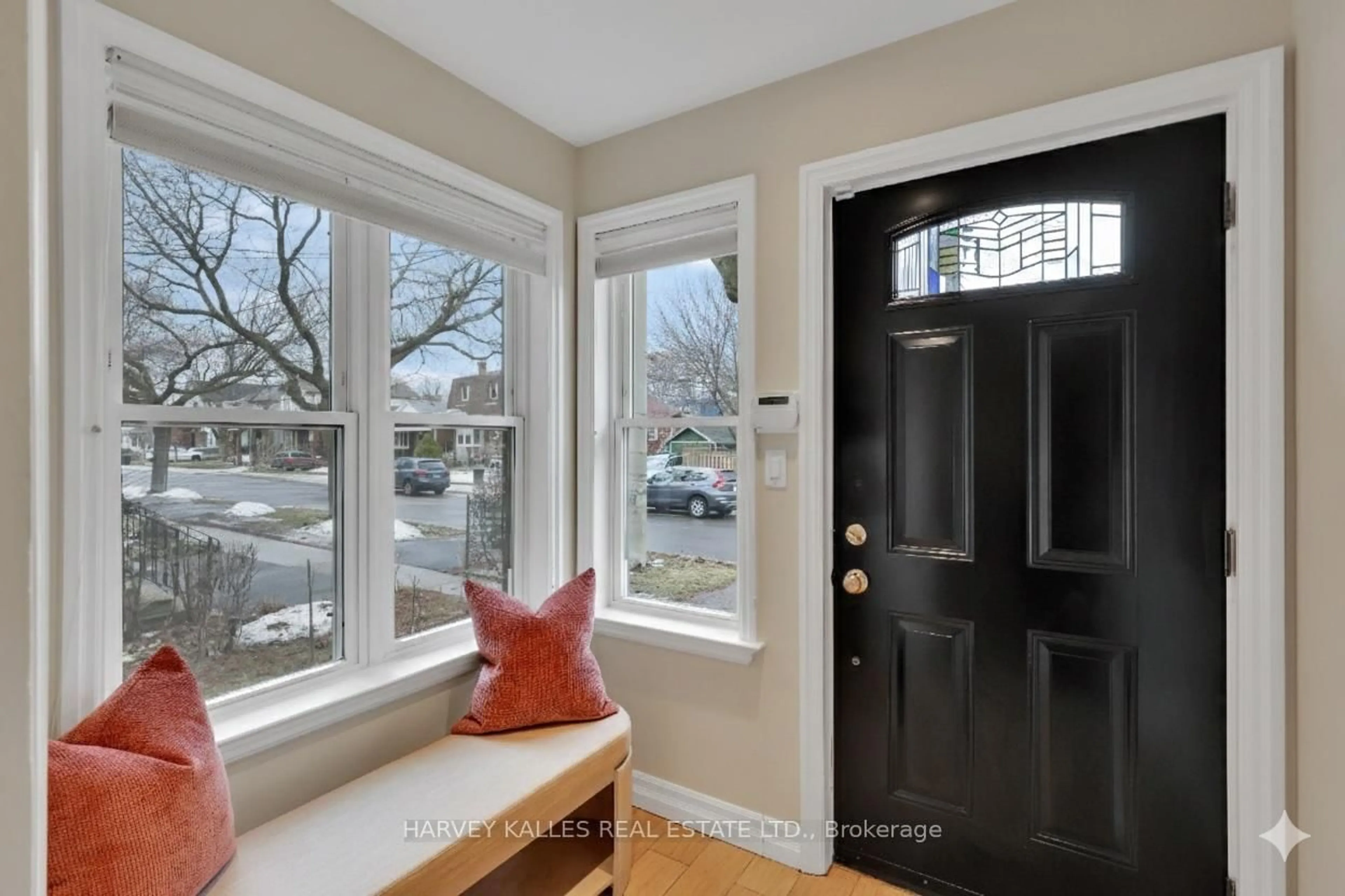 Indoor entryway for 153 Sammon Ave, Toronto Ontario M4J 1Y9