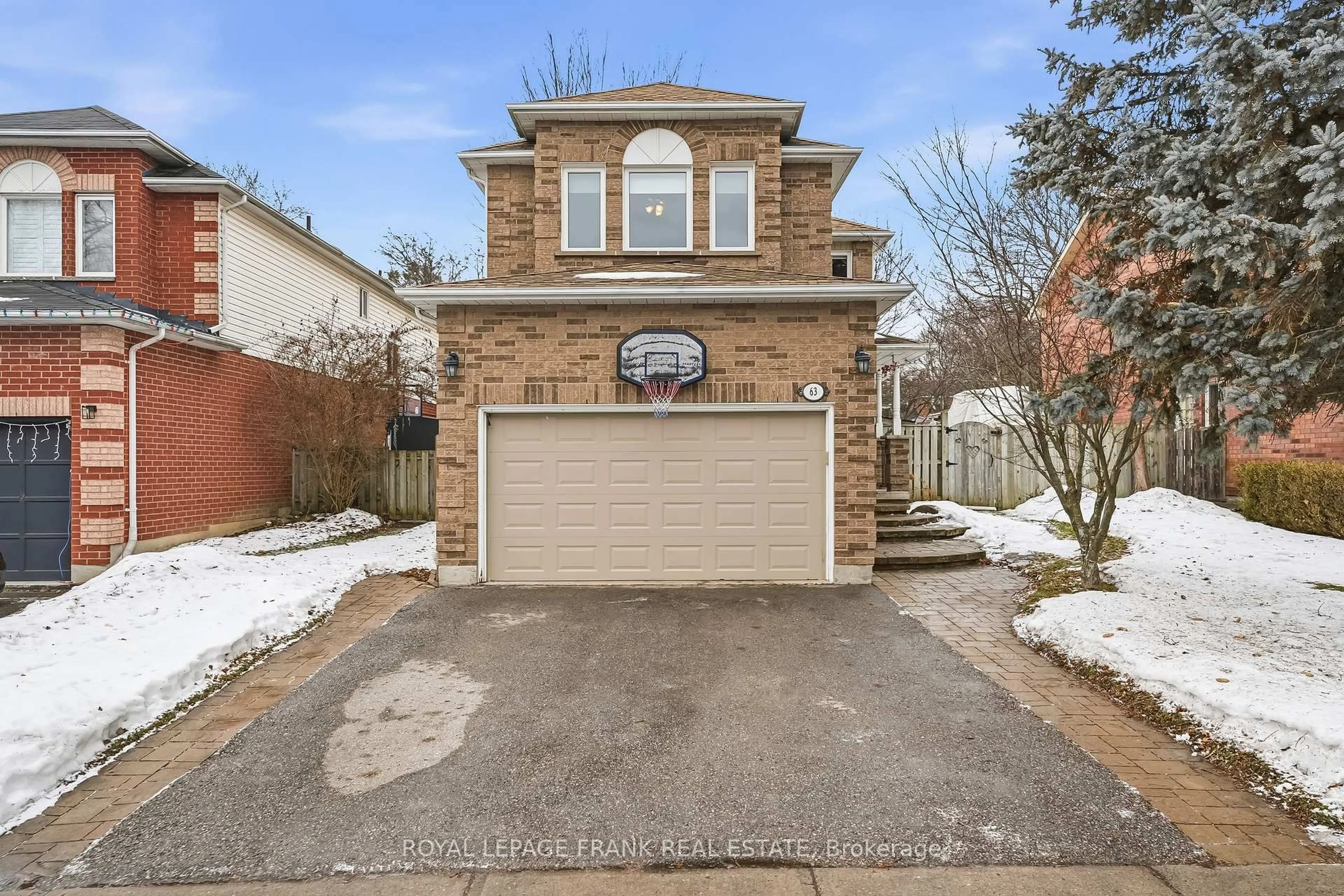 Home with brick exterior material, street for 63 Farncomb Cres, Clarington Ontario L1C 4L8