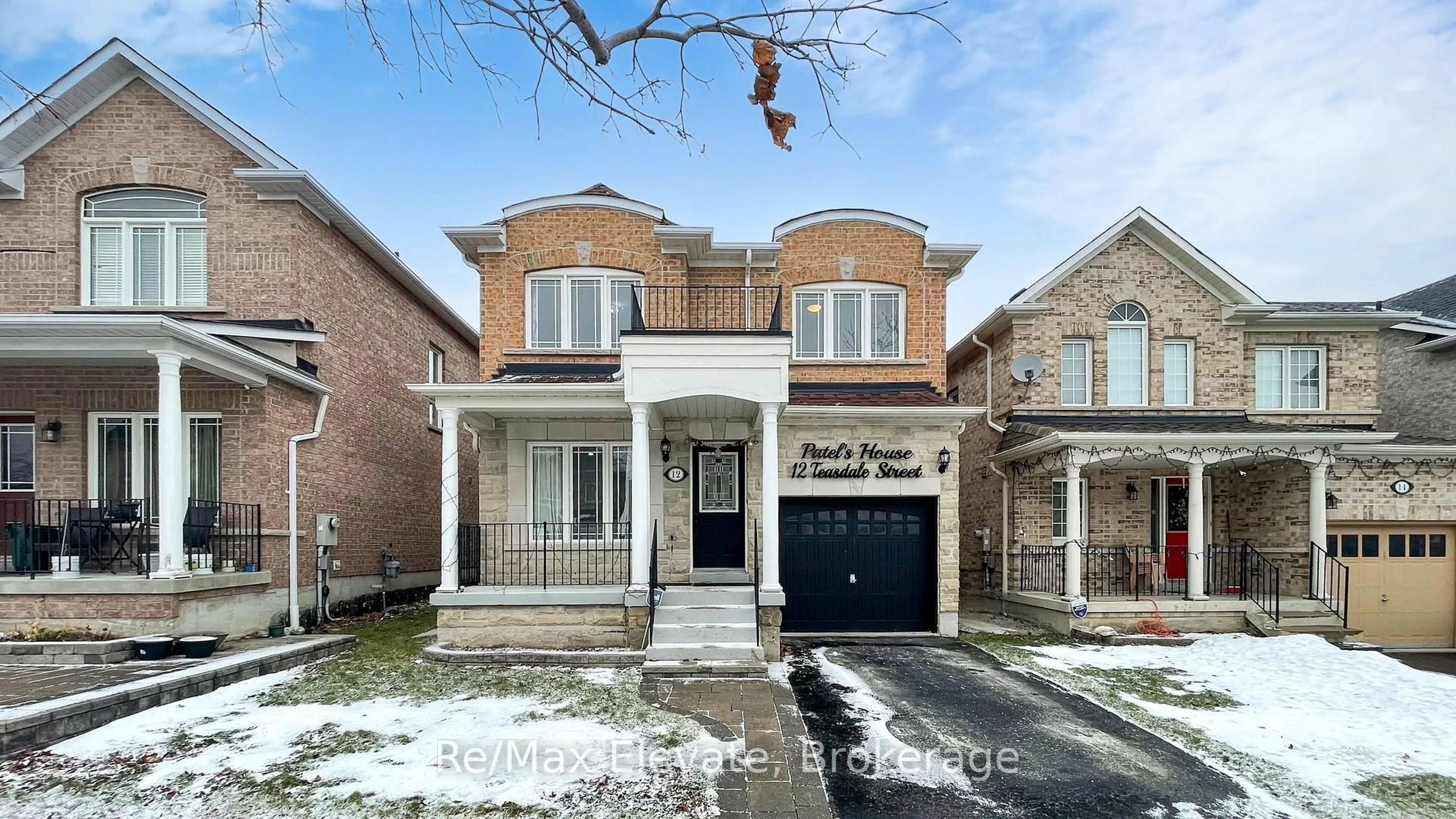 Home with brick exterior material, street for 12 Teasdale St, Ajax Ontario L1Z 2A7