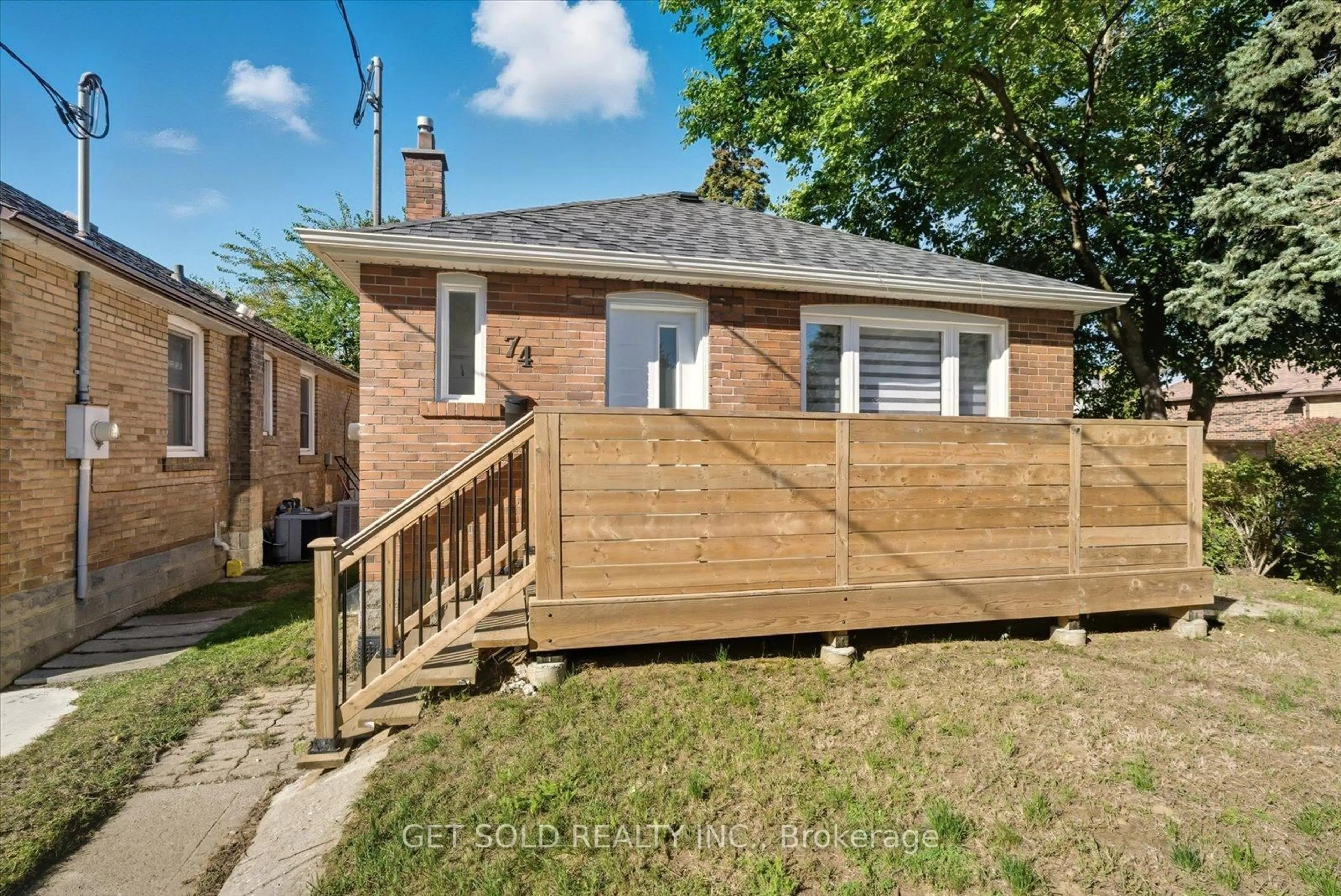 Home with brick exterior material, street for 74 St Hubert Ave, Toronto Ontario M4J 3Z3