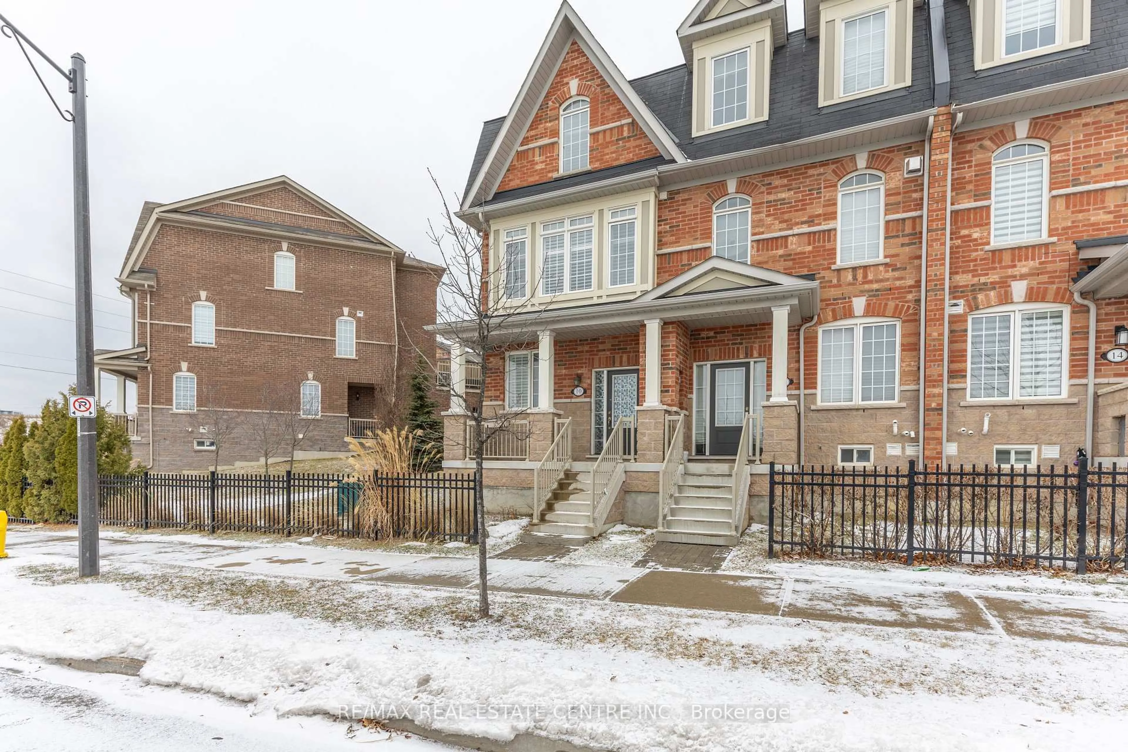 Home with brick exterior material, street for 10 Harper Hill Dr, Ajax Ontario L1Z 0P9