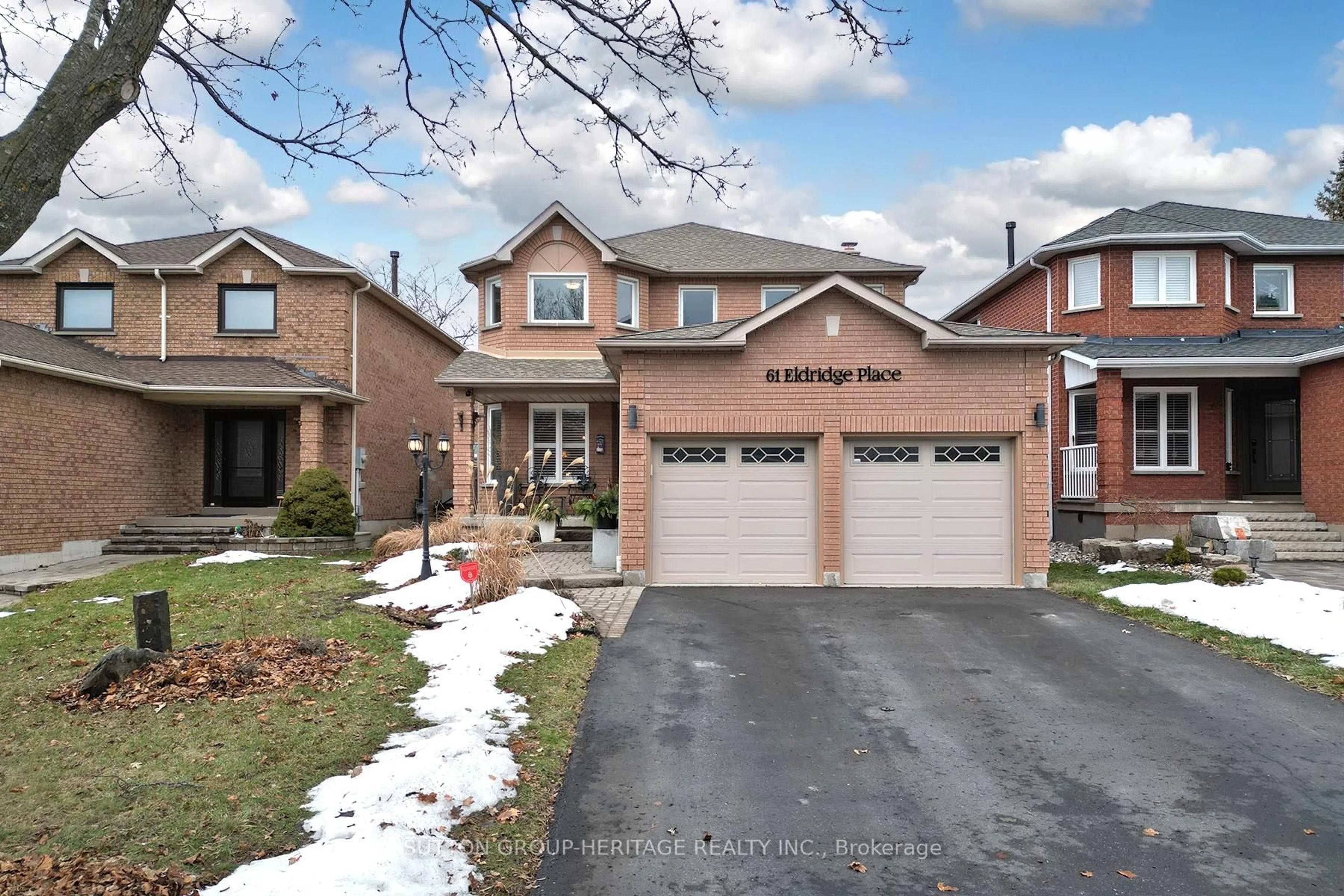 Home with brick exterior material, street for 61 Eldridge Pl, Whitby Ontario L1N 9E5