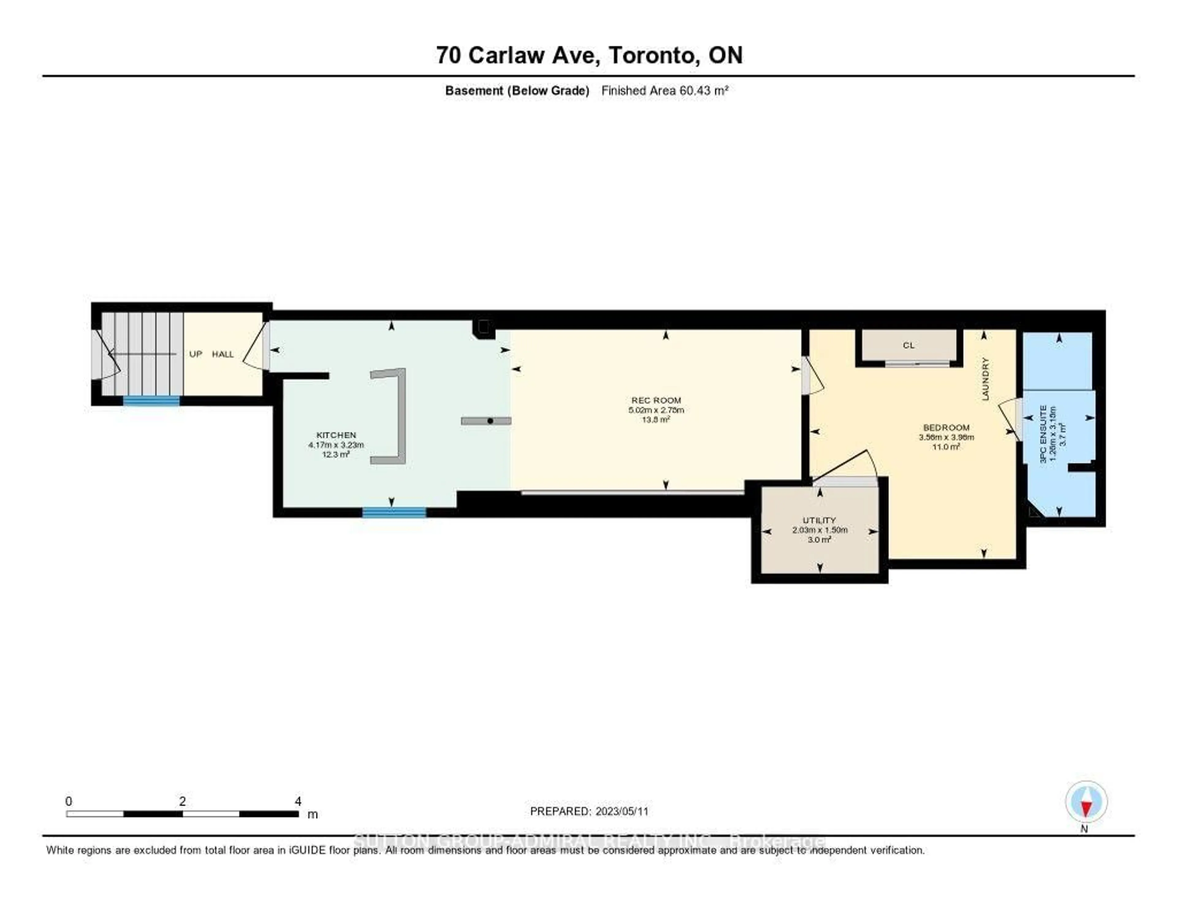 Floor plan for 70 Carlaw Ave, Toronto Ontario M4M 2R7