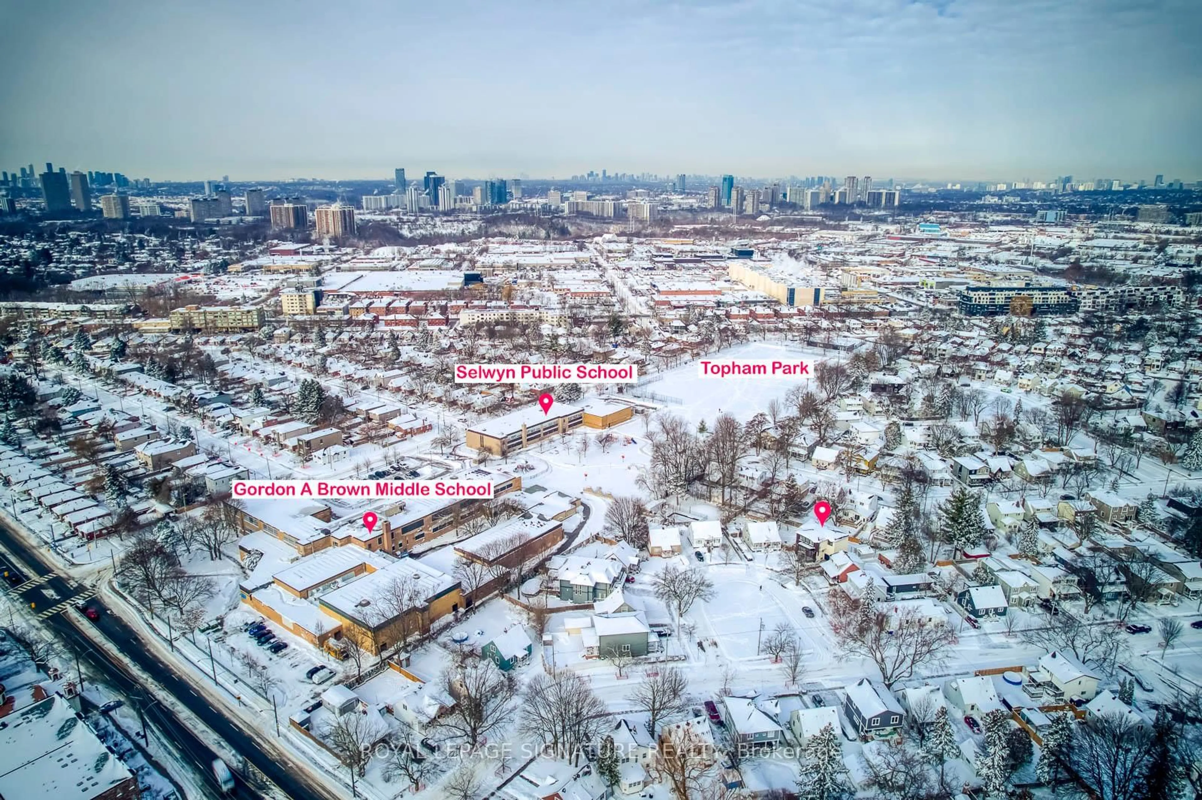 A pic from outside/outdoor area/front of a property/back of a property/a pic from drone, city buildings view from balcony for 24 Merritt Rd, Toronto Ontario M4B 3K5
