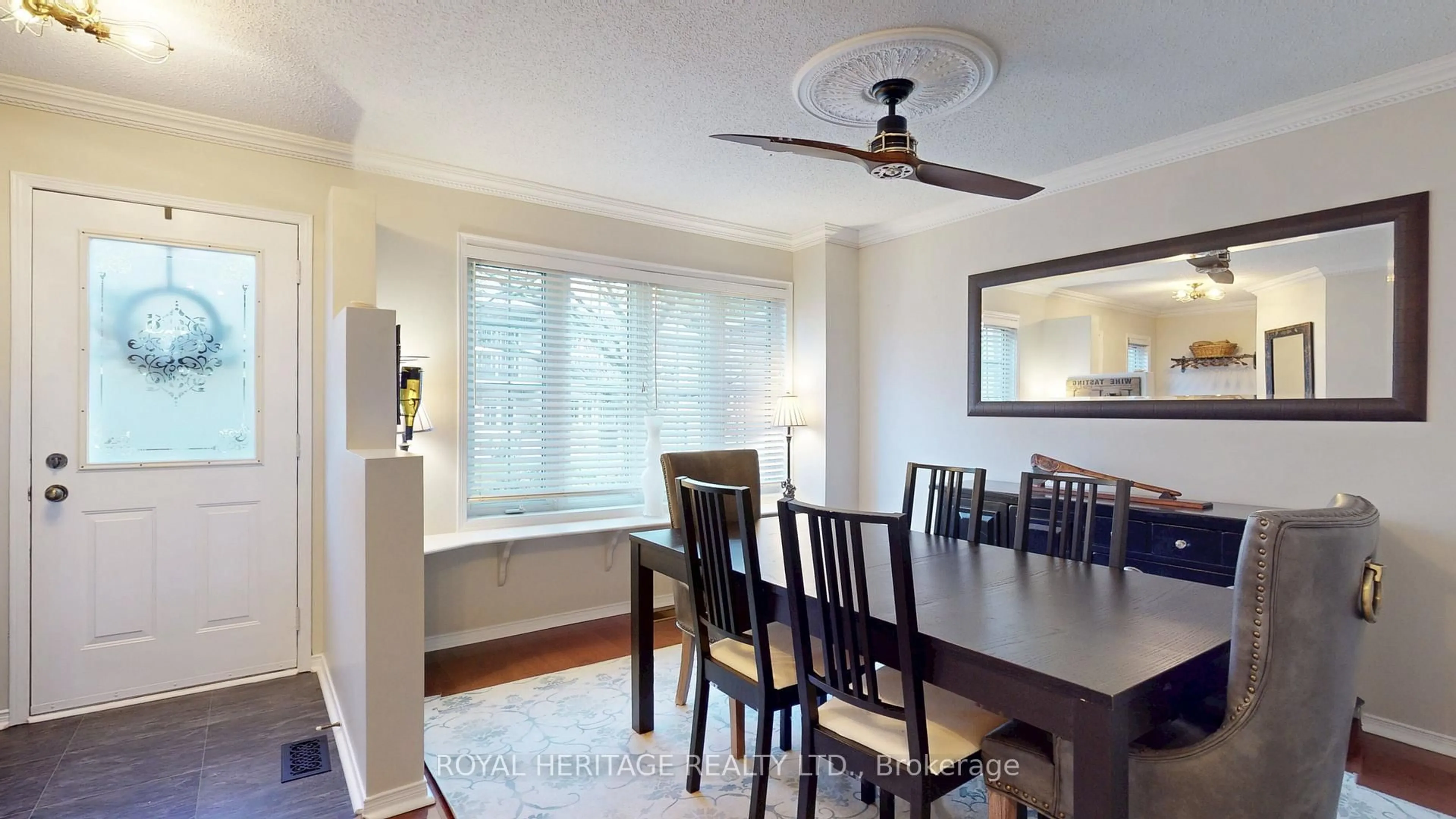 Dining room, wood/laminate floor for 1995 Royal Rd #143, Pickering Ontario L1V 6V9