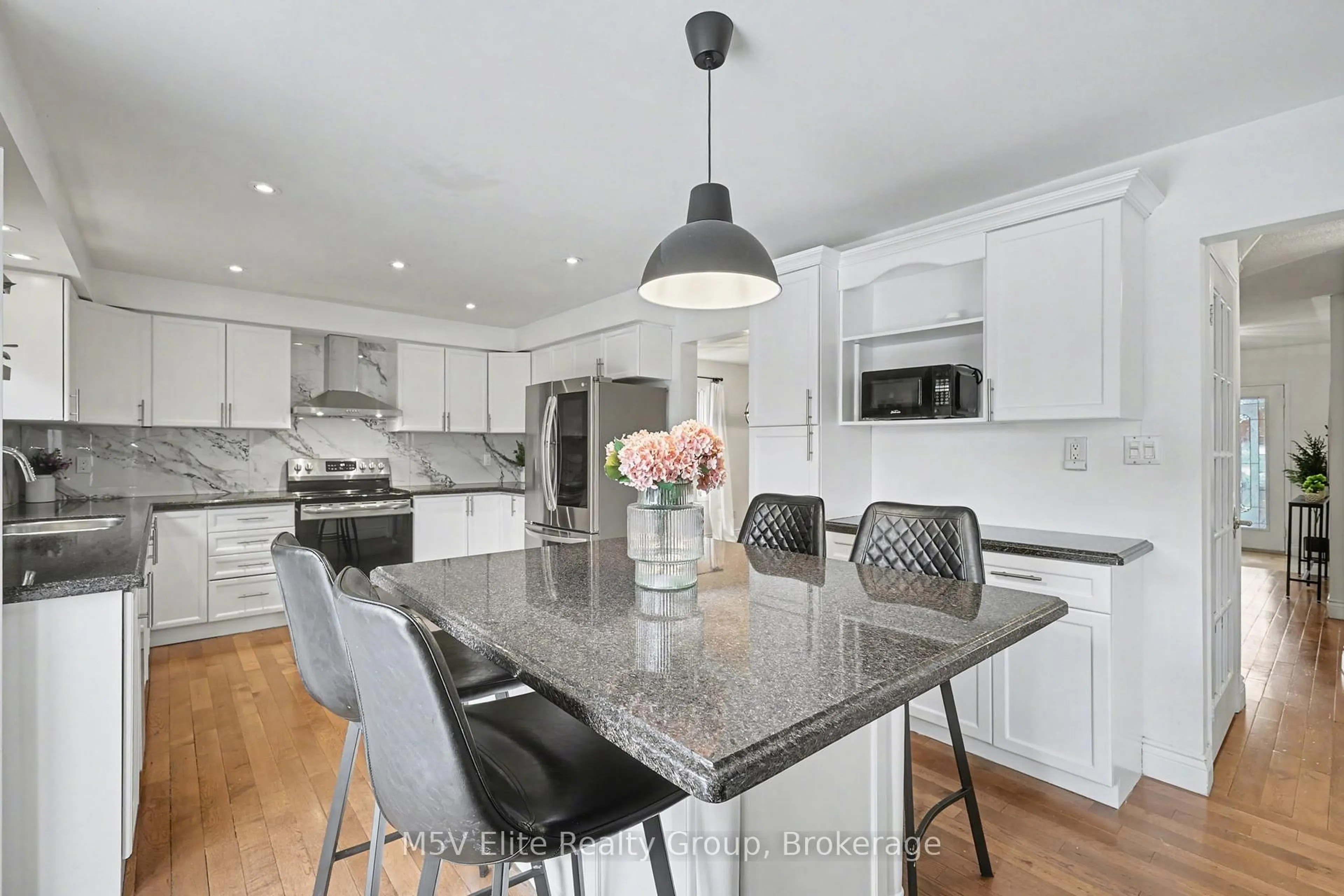 Contemporary kitchen, ceramic/tile floor for 12 Donald Wilson St, Whitby Ontario L1R 2H5