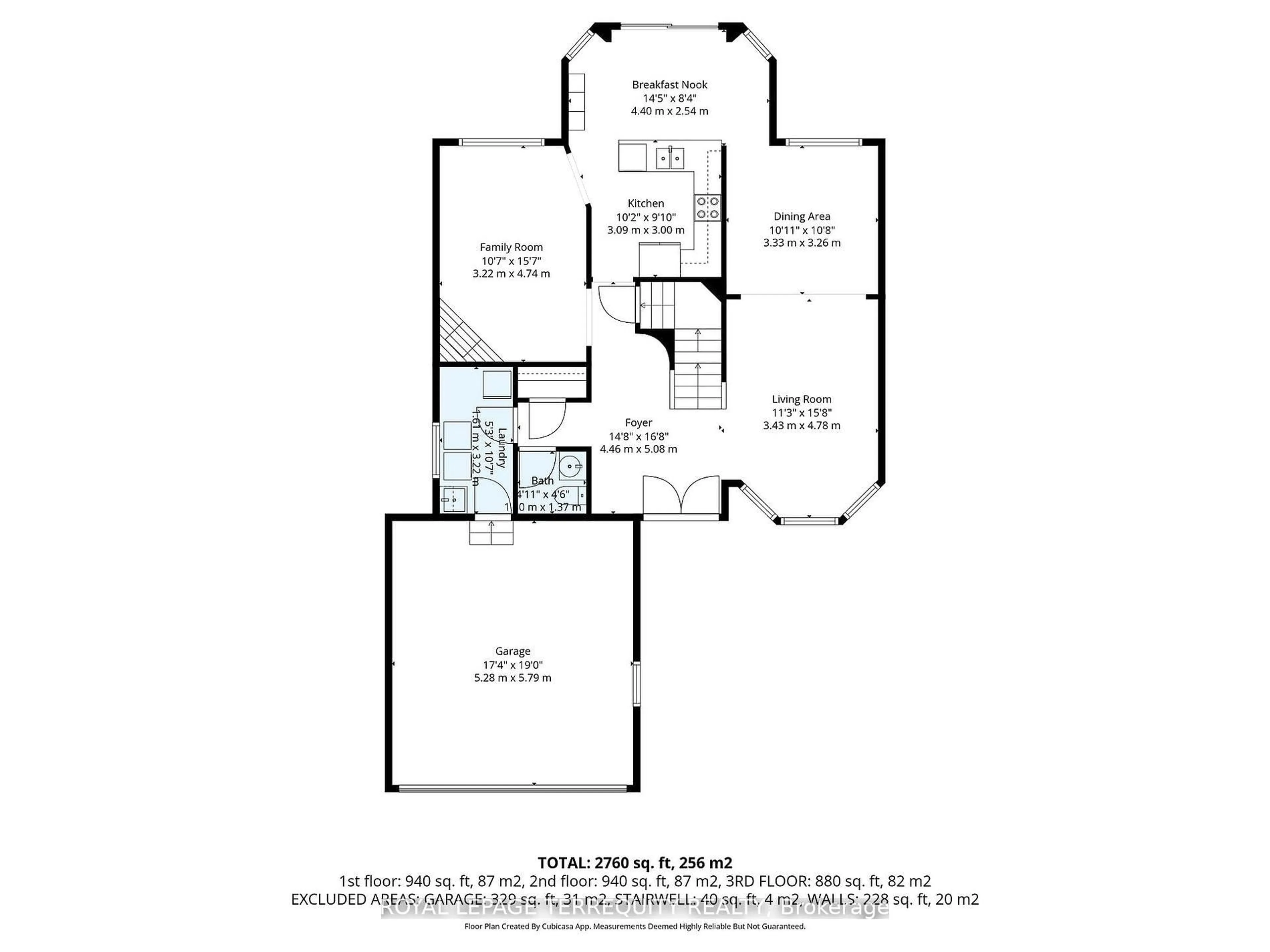 Floor plan for 1080 Wildrose Cres, Pickering Ontario L1X 2R3