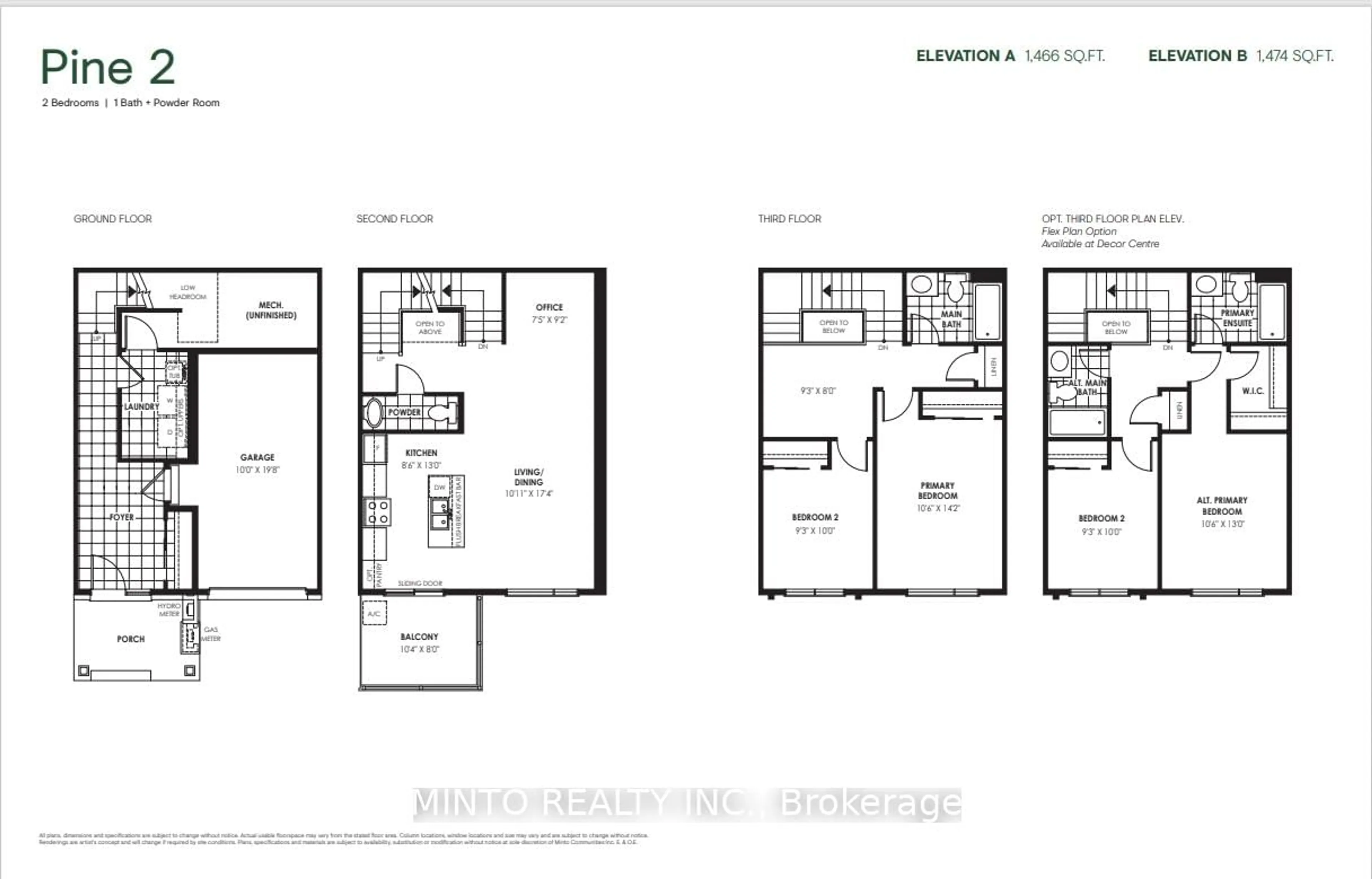 Floor plan for 1035 Honeycomb Path, Oshawa Ontario L1L 0X1