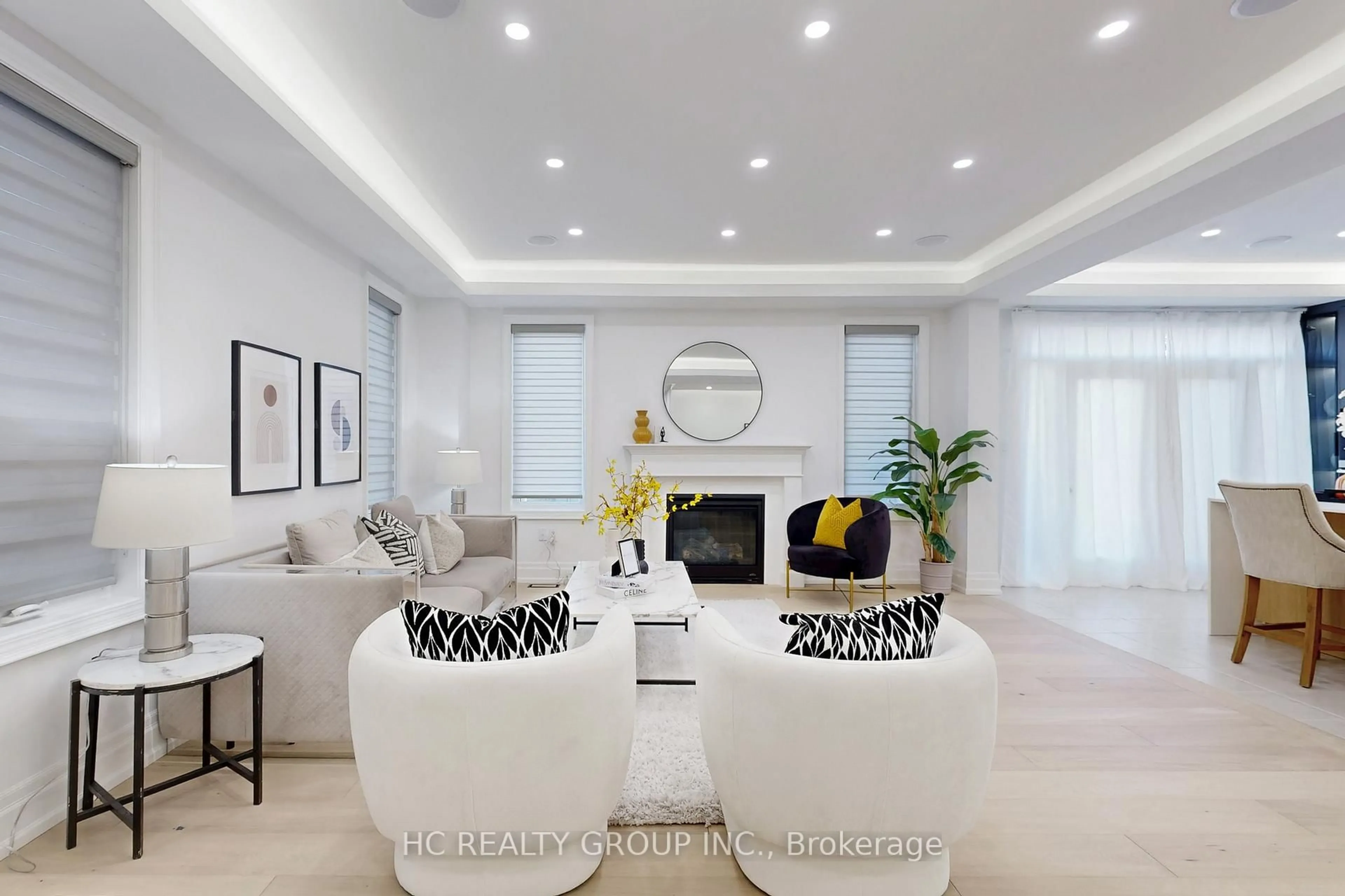 Living room with furniture, ceramic/tile floor for 3083 Paperbirch Tr, Pickering Ontario L1X 0N9