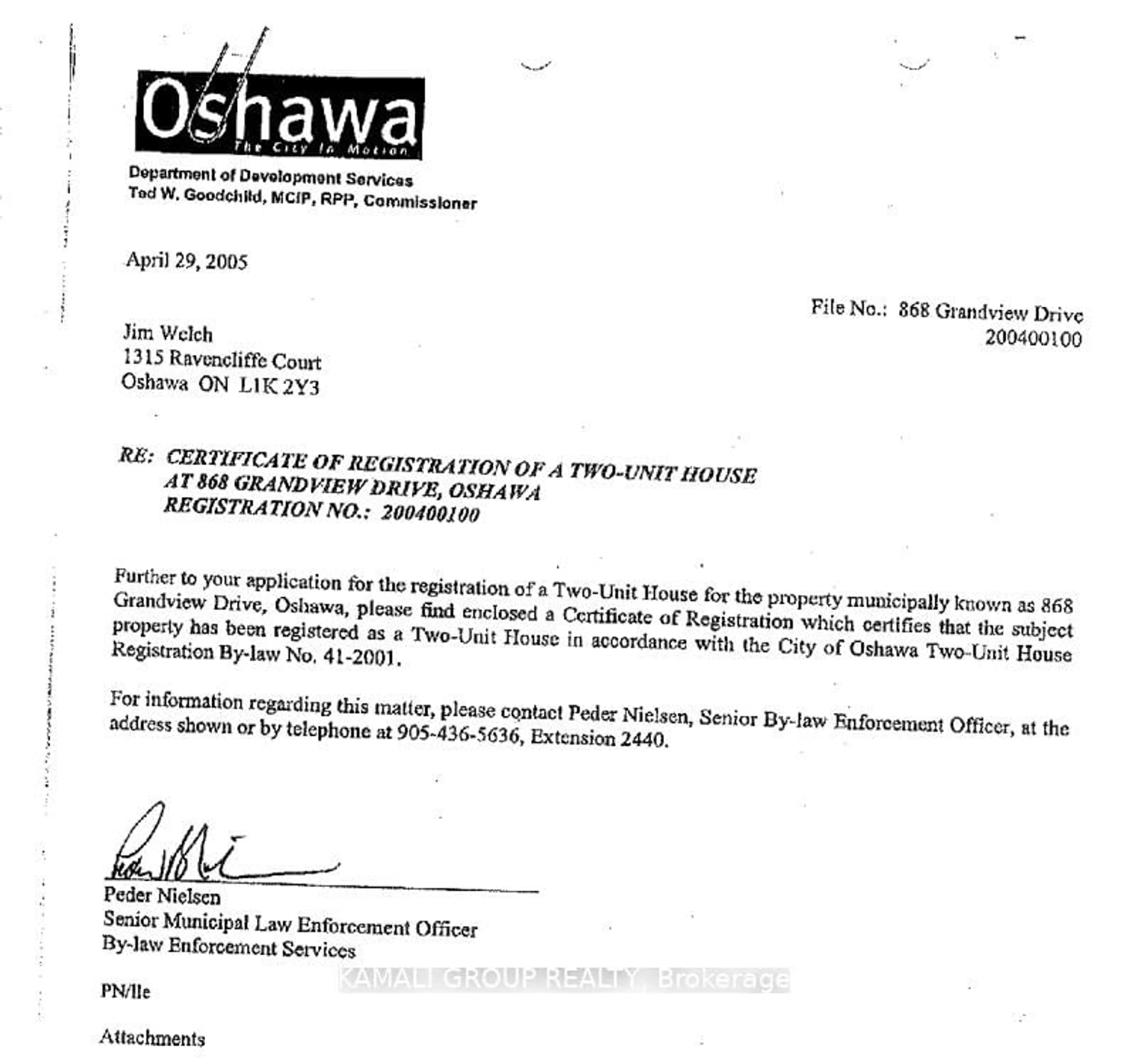 Unknown for 868 Grandview Dr, Oshawa Ontario L1H 7W8