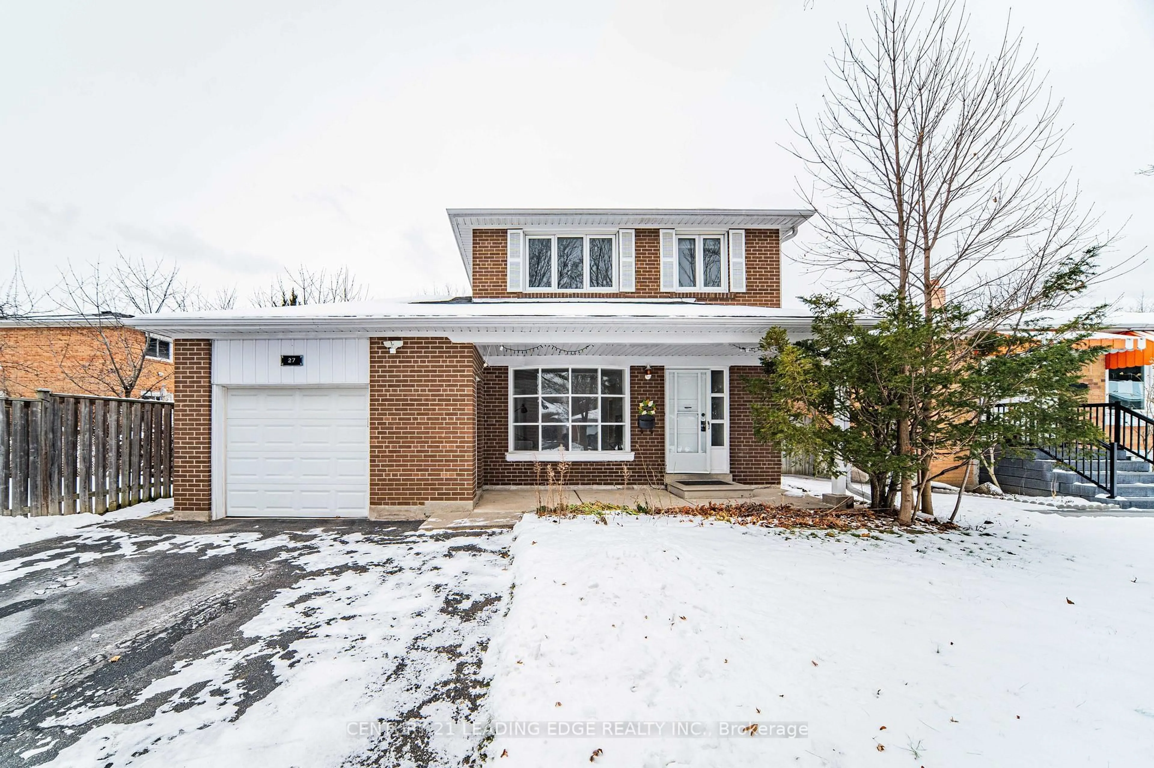 Home with brick exterior material, street for 27 Hookwood Dr, Toronto Ontario M1S 2N9