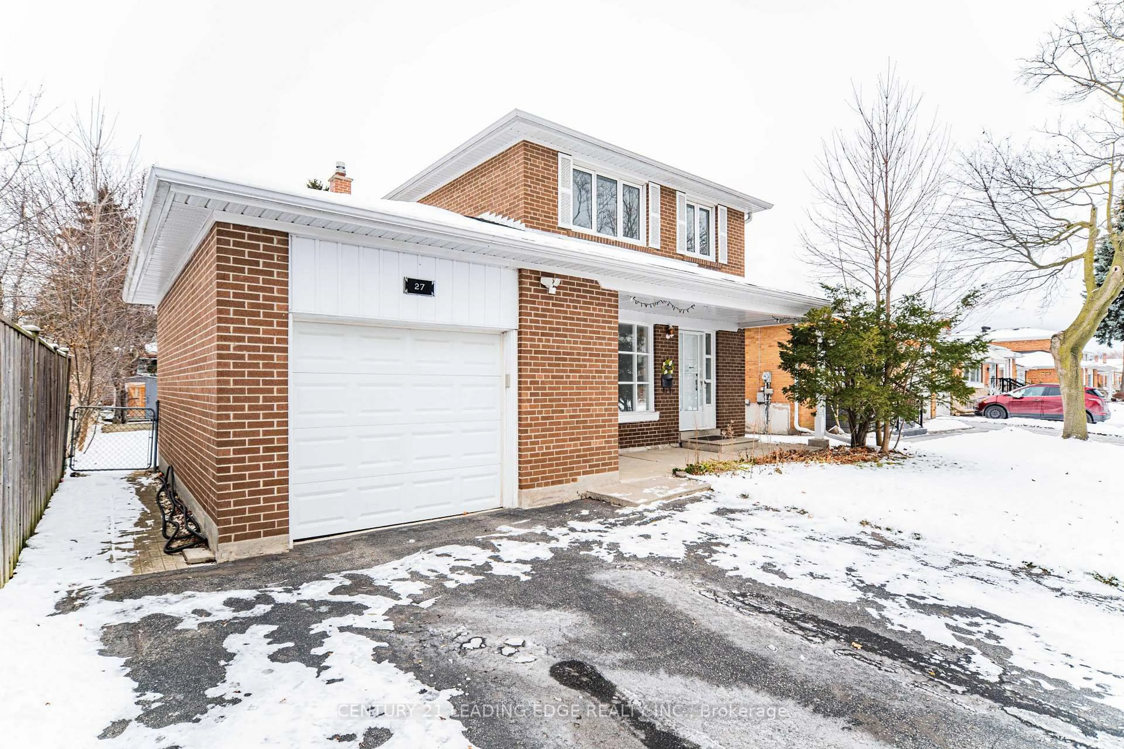 Home with brick exterior material, street for 27 Hookwood Dr, Toronto Ontario M1S 2N9
