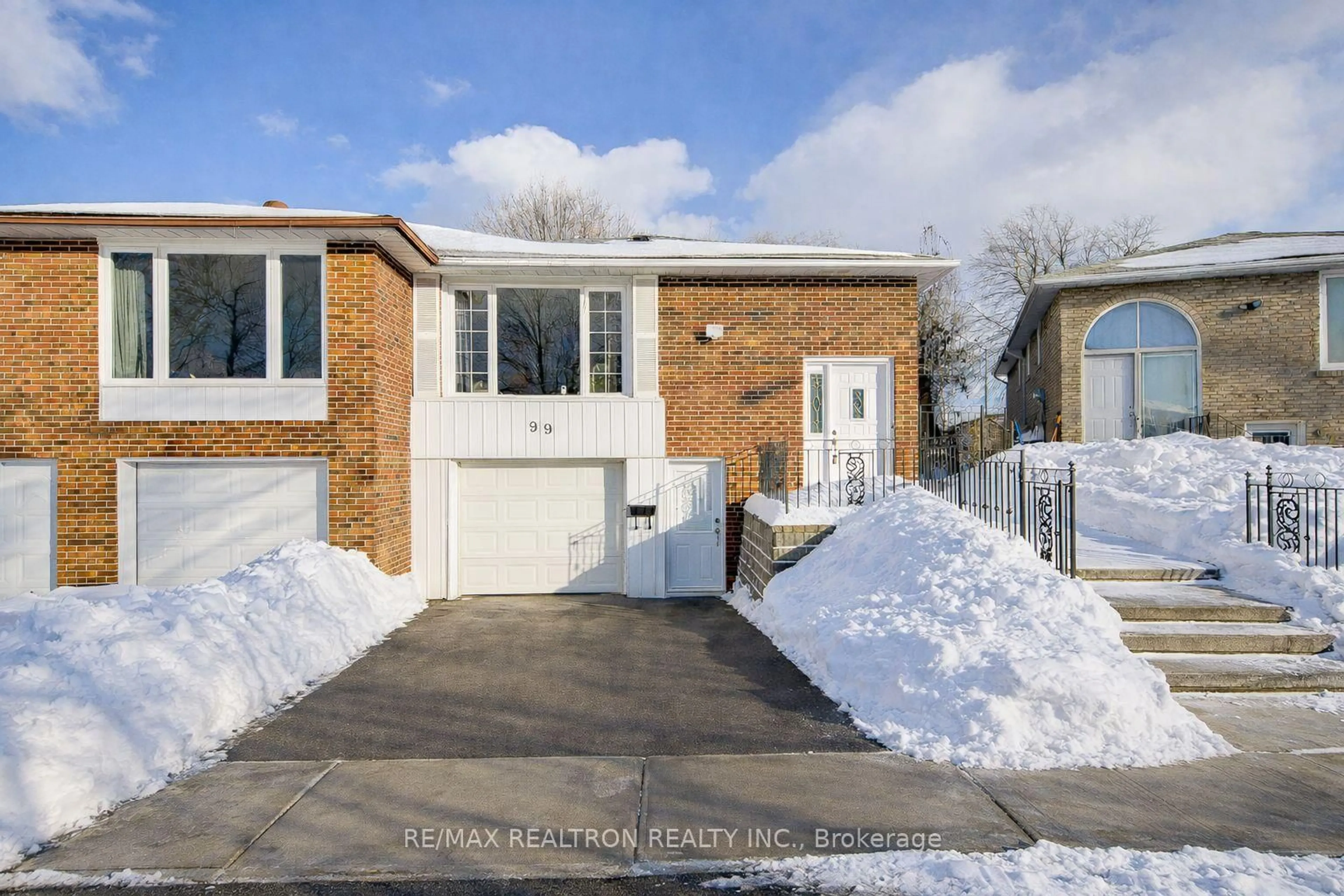 Home with brick exterior material, street for 99 Heaslip Terr, Toronto Ontario M1T 1W8