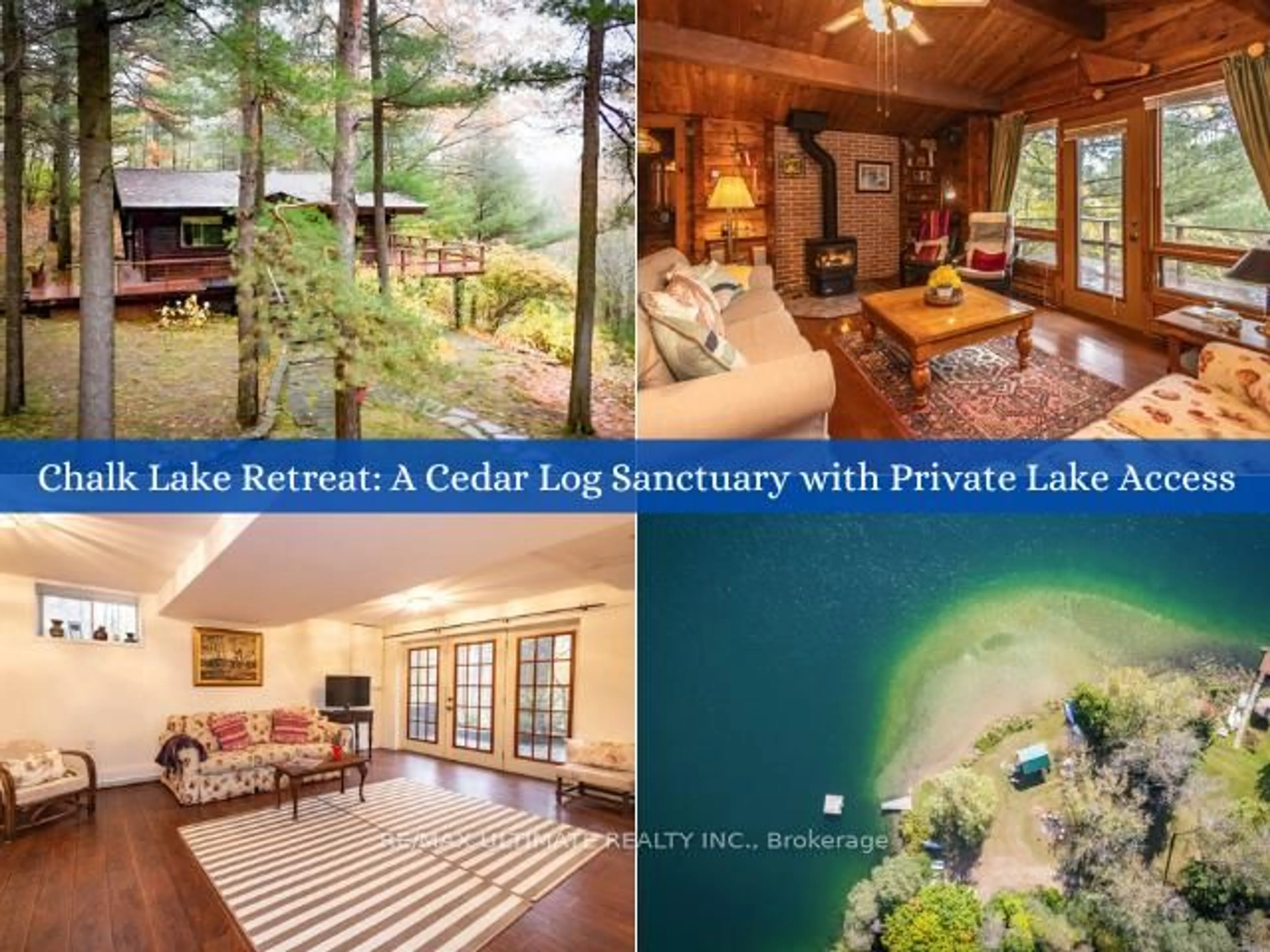 A pic from outside/outdoor area/front of a property/back of a property/a pic from drone, water/lake/river/ocean view for 65 Sumac Lane, Scugog Ontario L9L 2C3