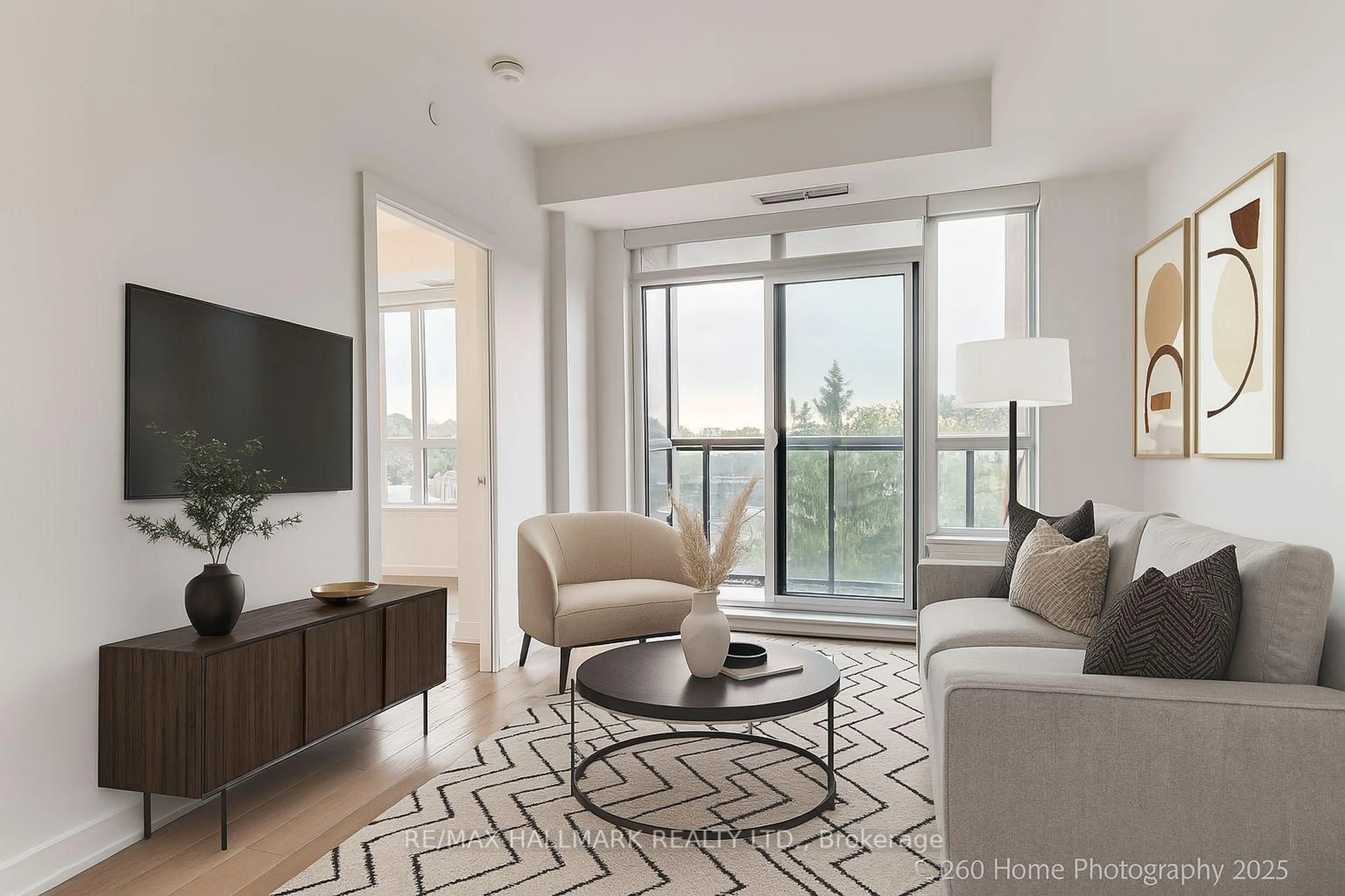 Living room with furniture, unknown for 630 Greenwood Ave #505, Toronto Ontario M4J 0A8