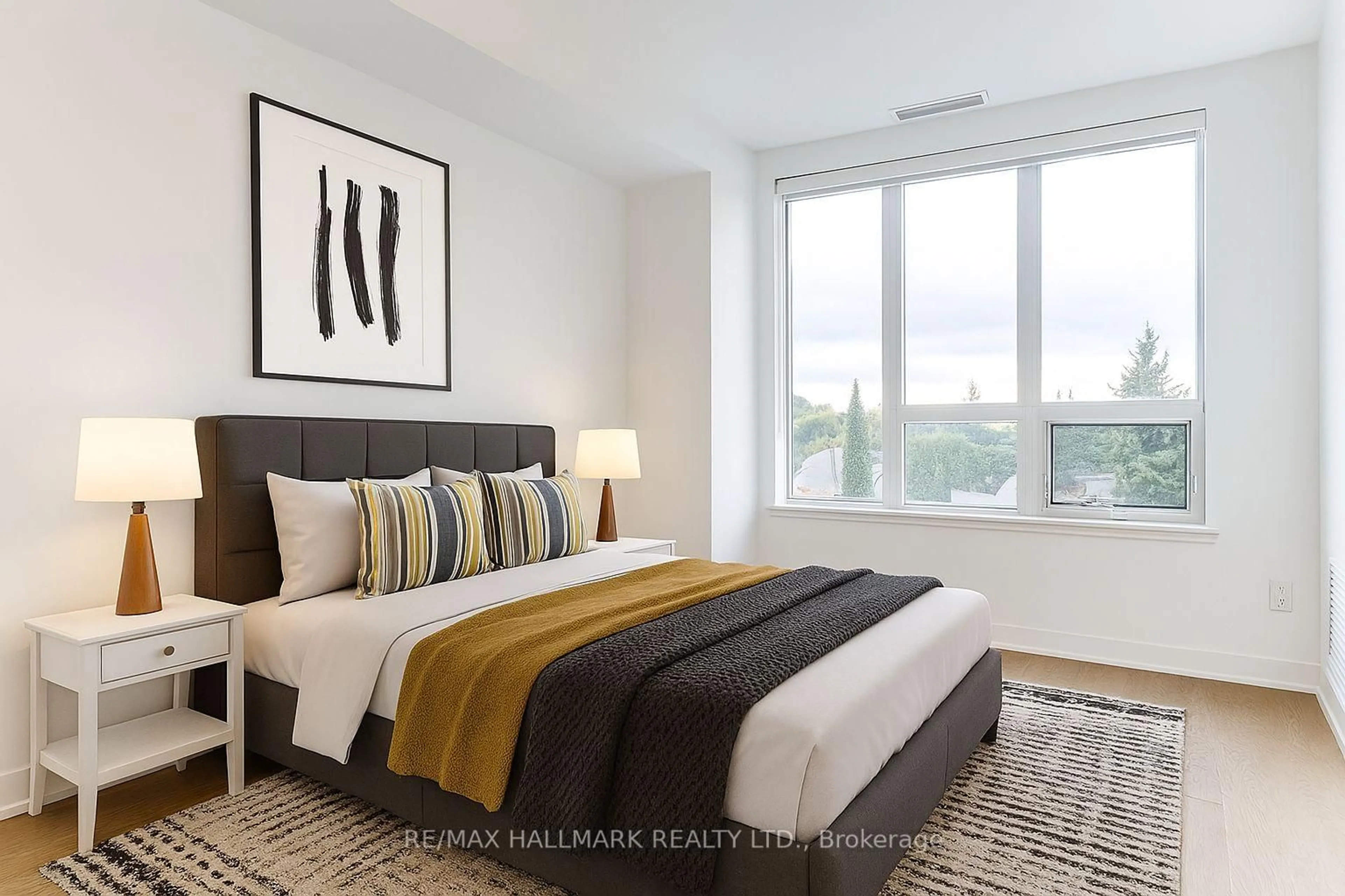 Bedroom with bed, unknown for 630 Greenwood Ave #505, Toronto Ontario M4J 0A8