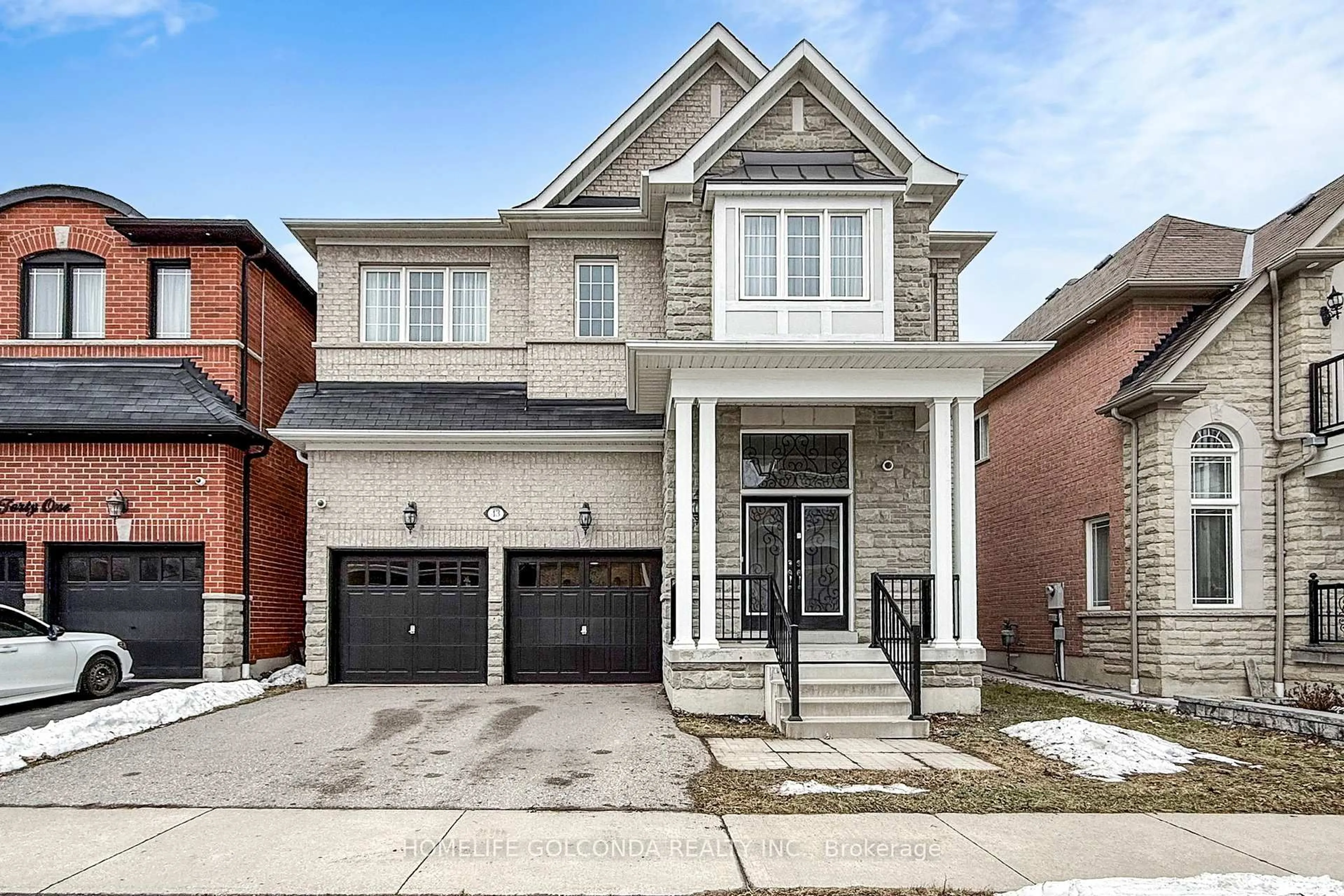 Home with brick exterior material, street for 43 Bellotti Cres, Ajax Ontario L1Z 0M2