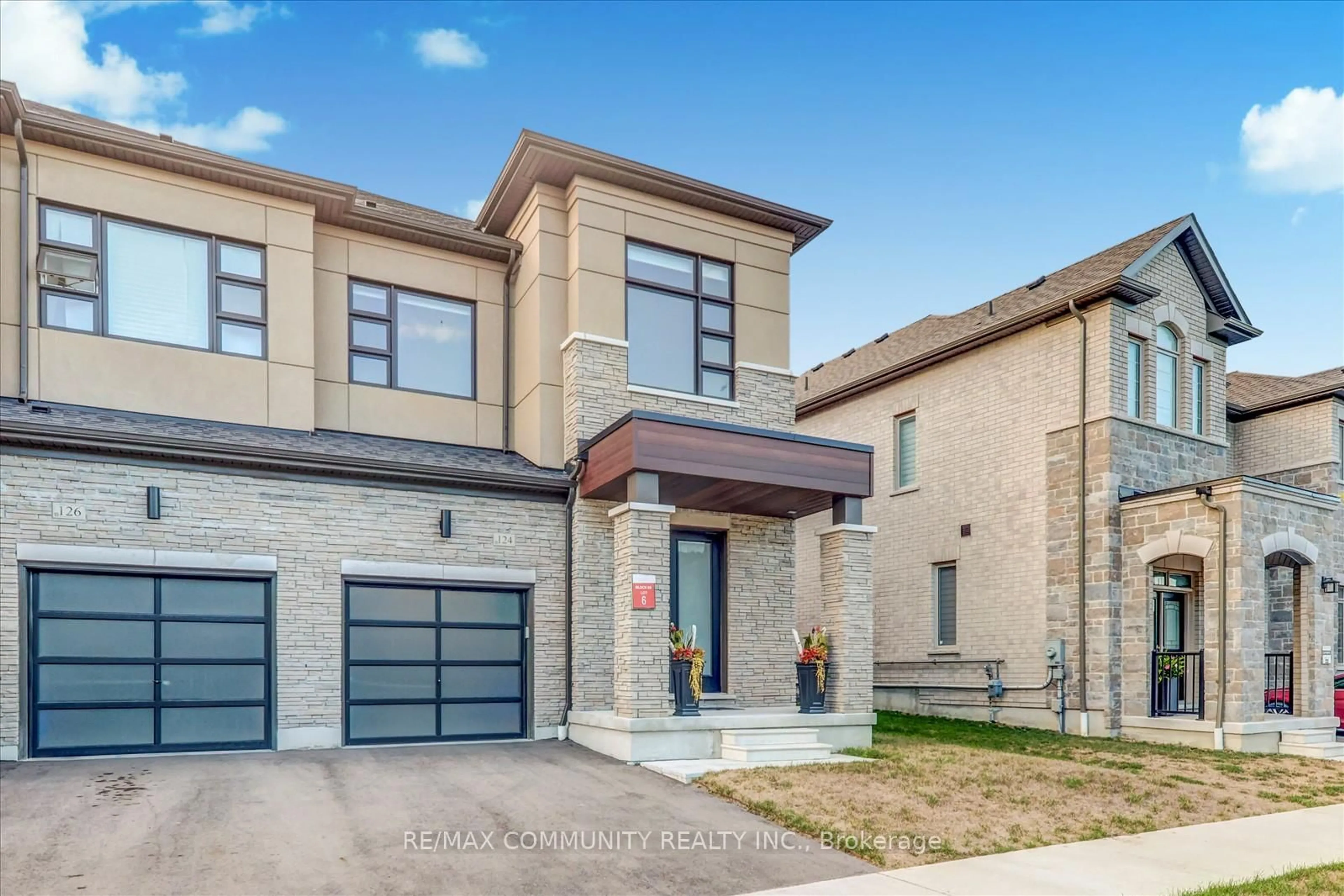 Home with brick exterior material, street for 124 Ogston Cres, Whitby Ontario L1P 0H3