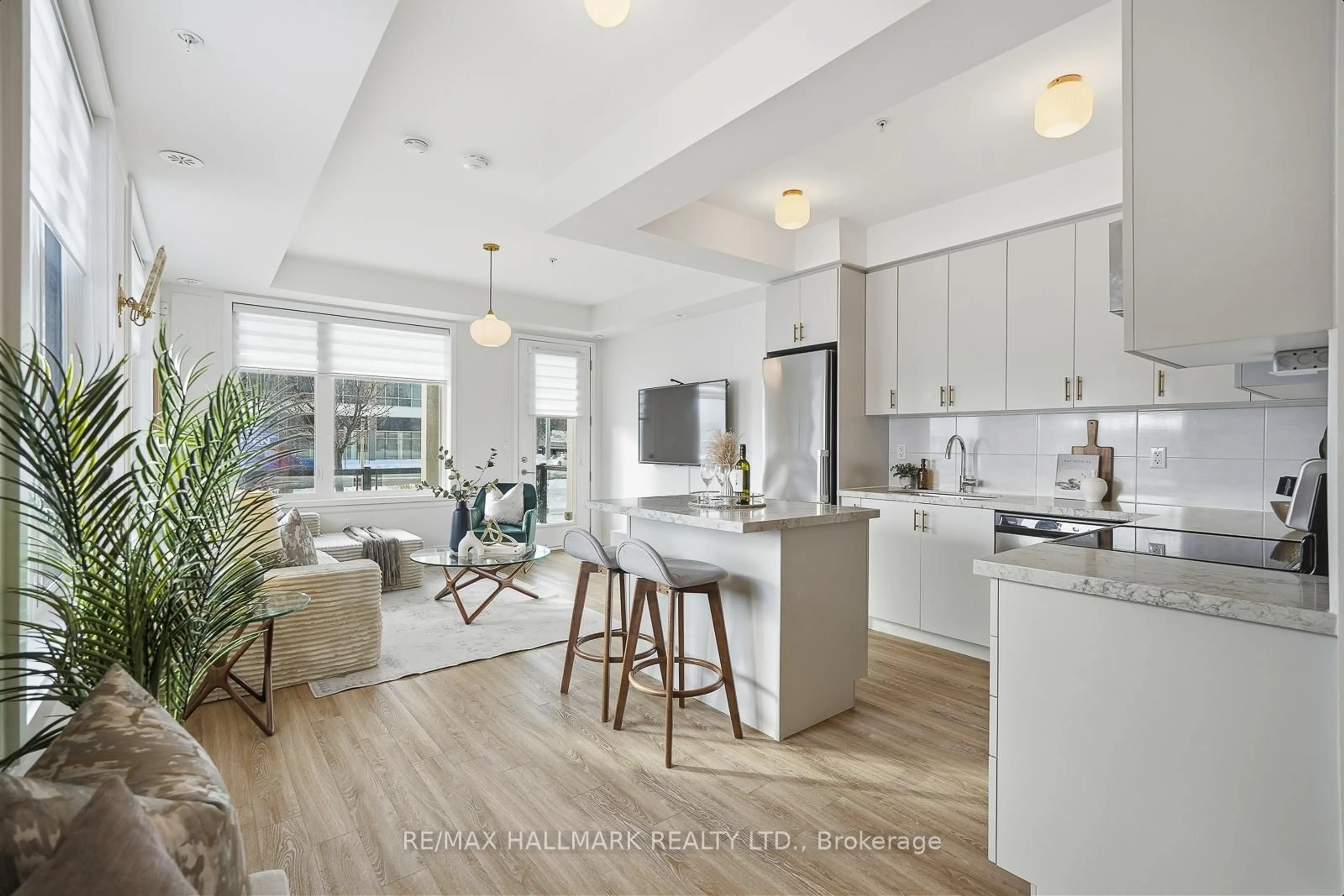 Open concept kitchen, unknown for 1711 Pure Springs Blvd #101, Pickering Ontario L1X 0E3