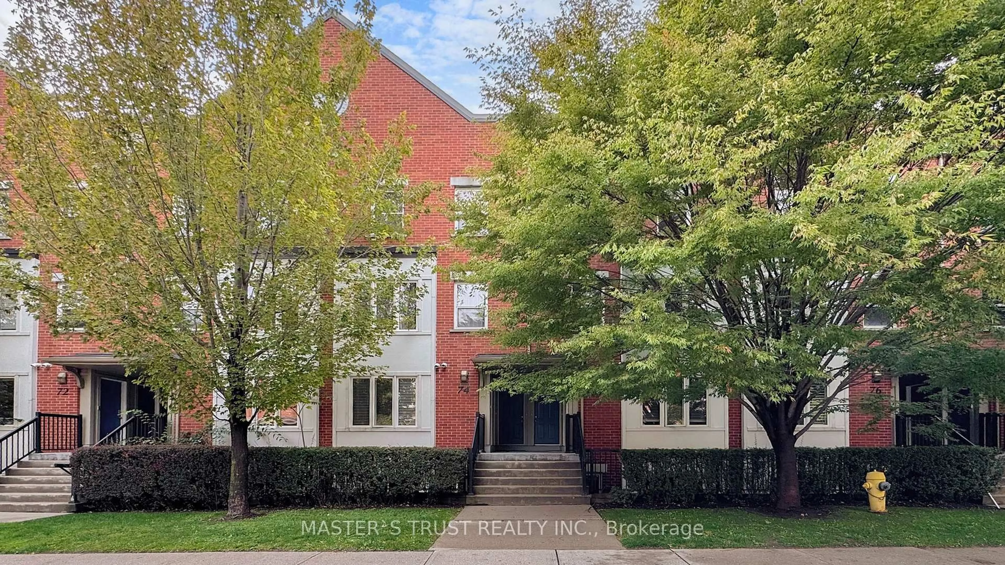 Home with brick exterior material, street for 74 Munro St #Unit4, Toronto Ontario M4M 2S9