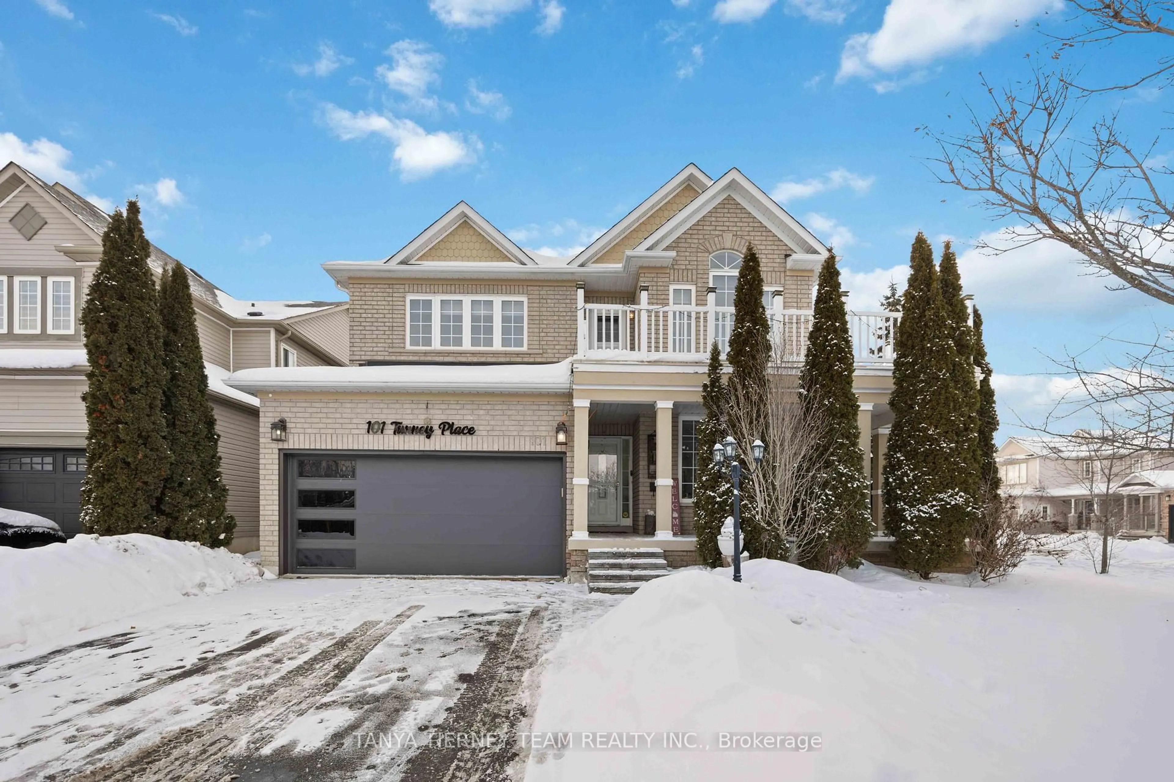 Home with brick exterior material, street for 101 Tunney Pl, Whitby Ontario L1M 2G4