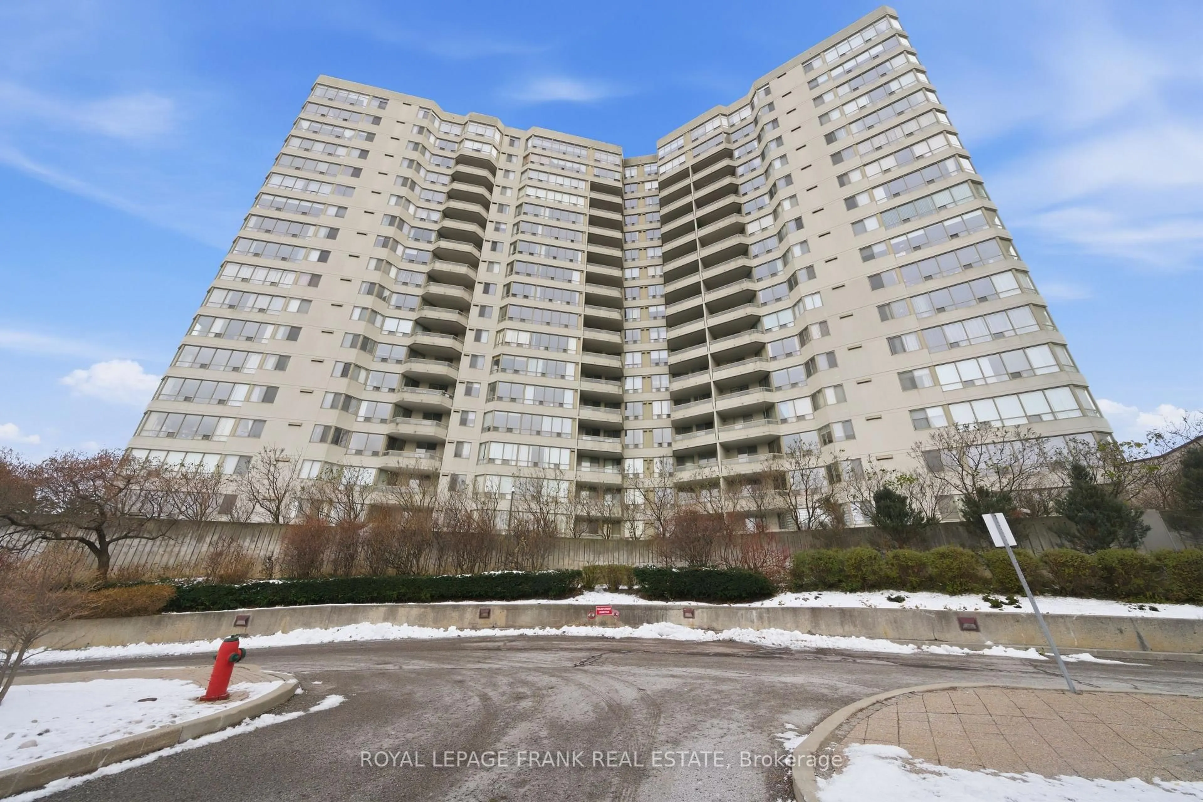 A pic from outside/outdoor area/front of a property/back of a property/a pic from drone, unknown for 150 Alton Towers Circ #908, Toronto Ontario M1V 4X7