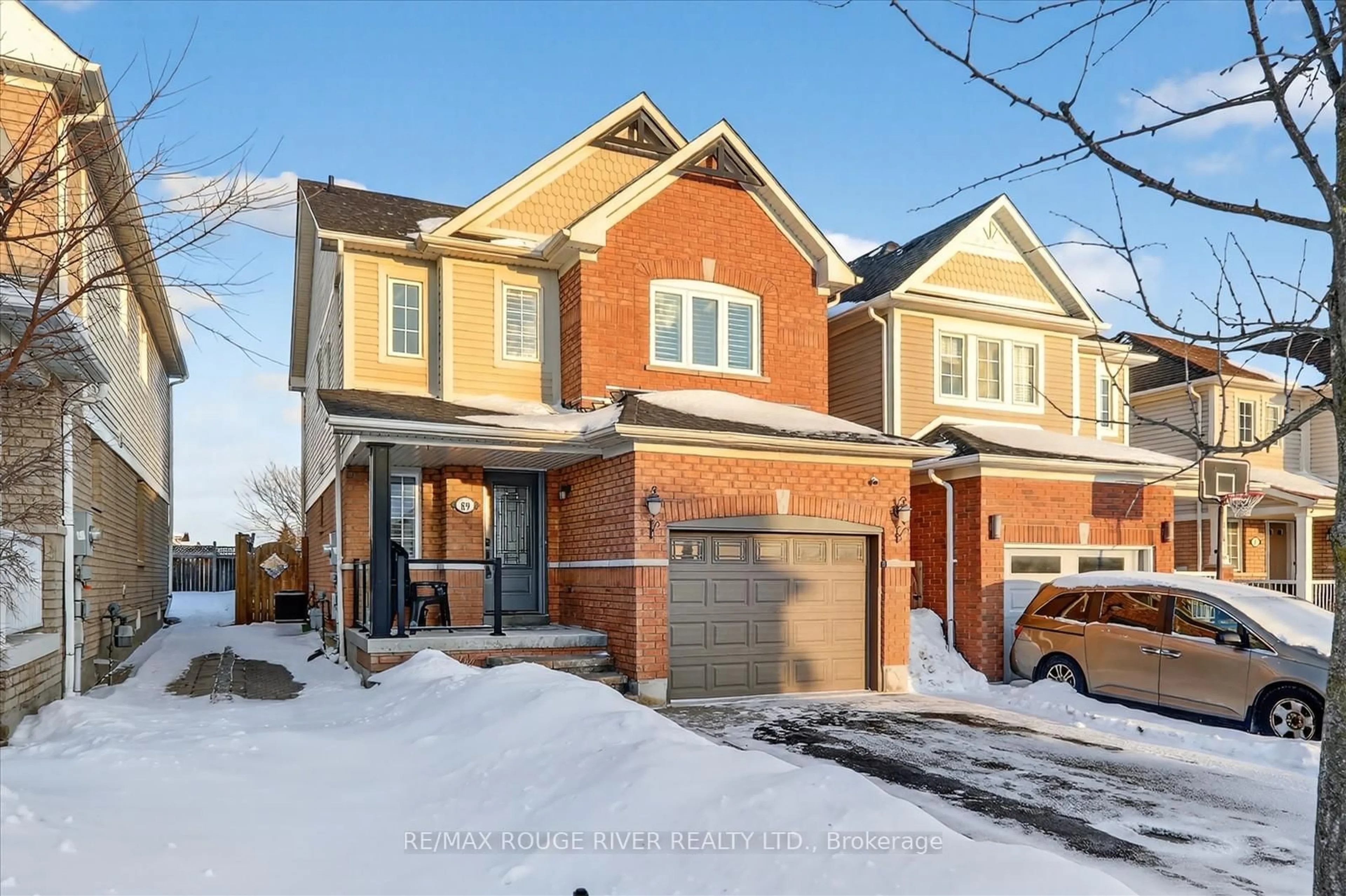 Home with brick exterior material, street for 89 Kirkland Pl, Whitby Ontario L1P 1X1