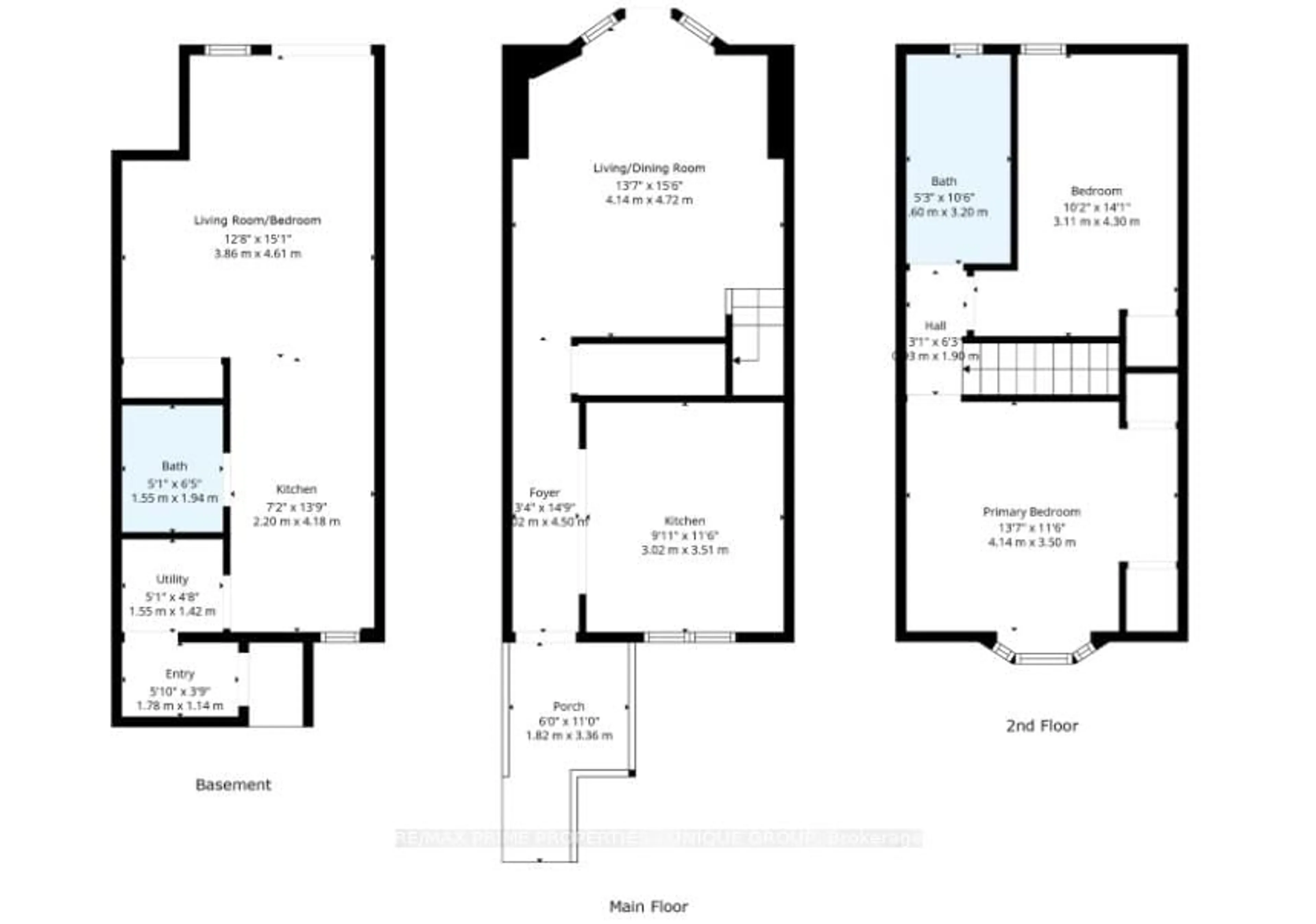 Floor plan for 589 Logan Ave, Toronto Ontario M4K 3B9