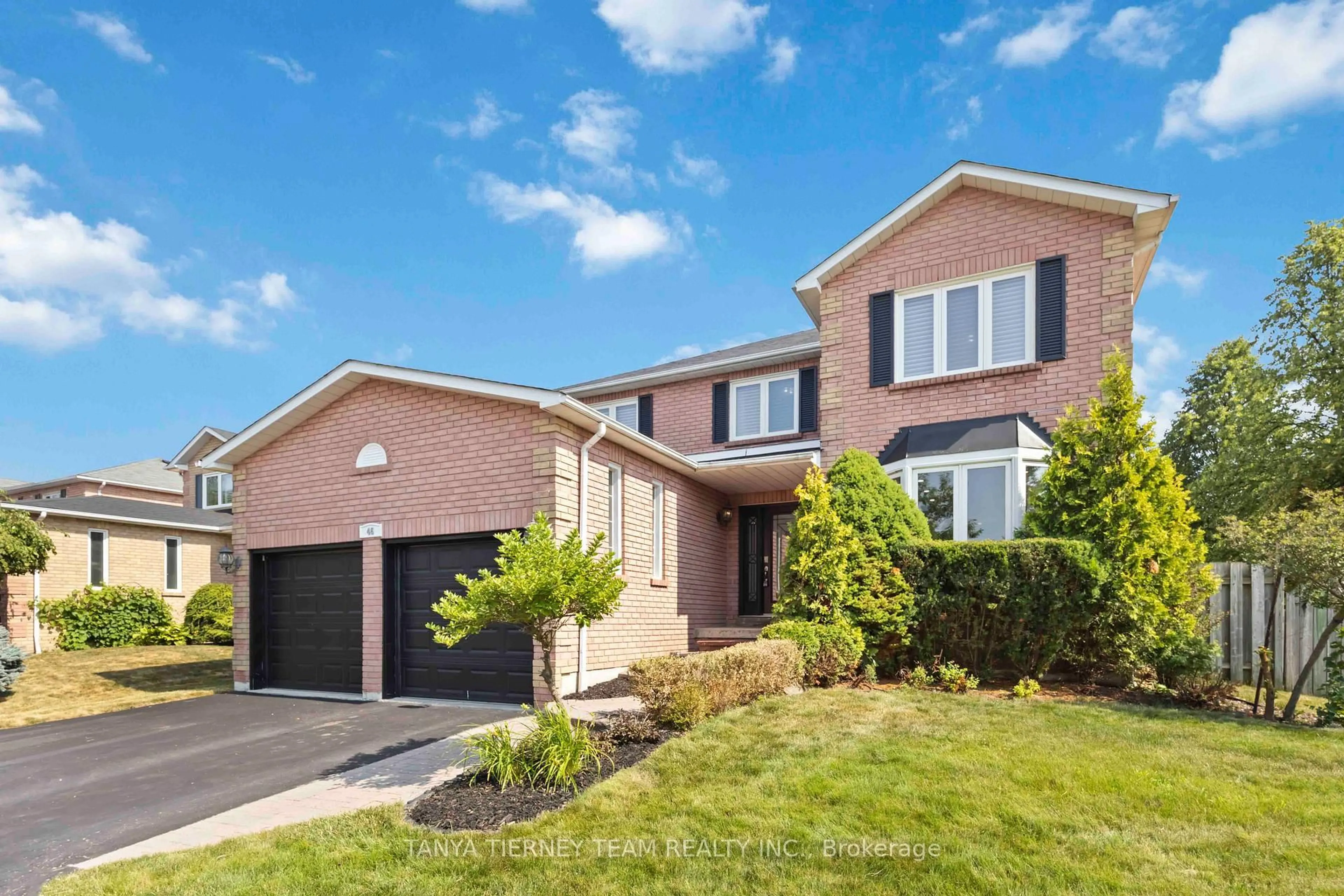 Home with brick exterior material, street for 46 Foster Cres, Whitby Ontario L1R 1B9