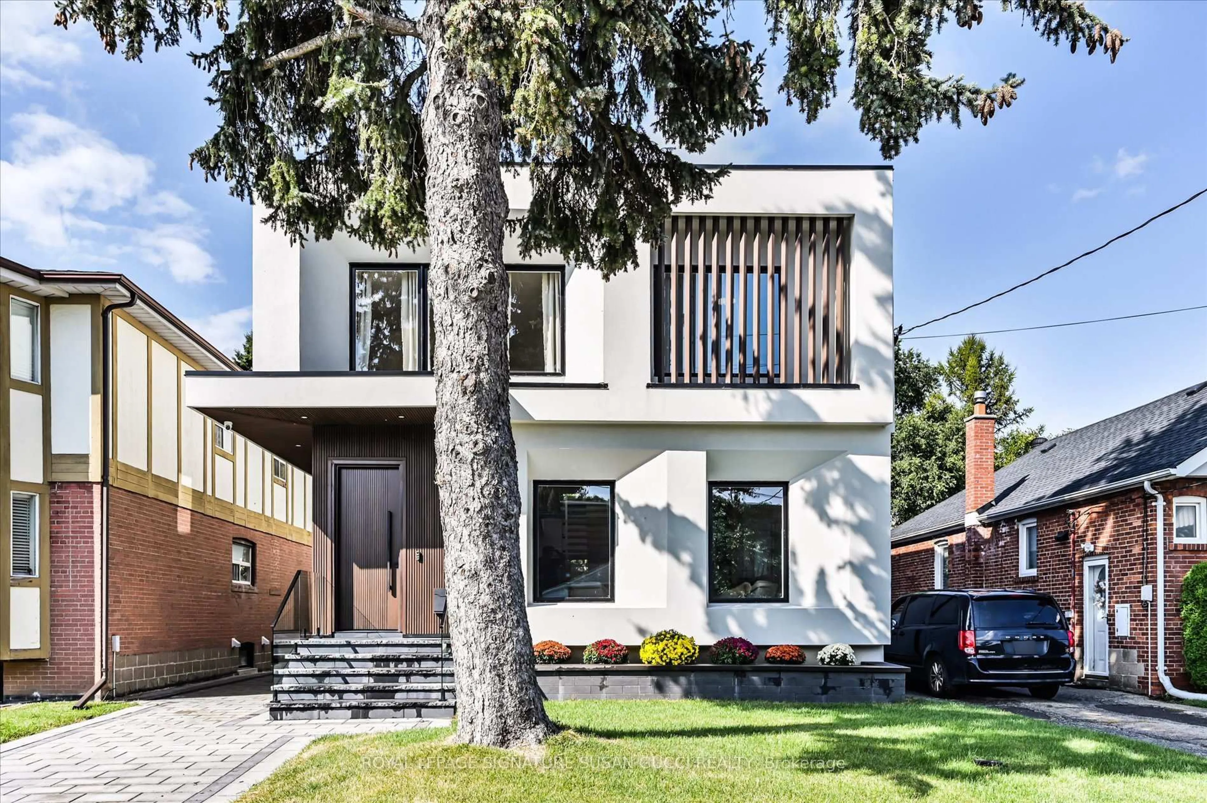 Home with brick exterior material, street for 36 Glenshaw Cres, Toronto Ontario M4B 2C9