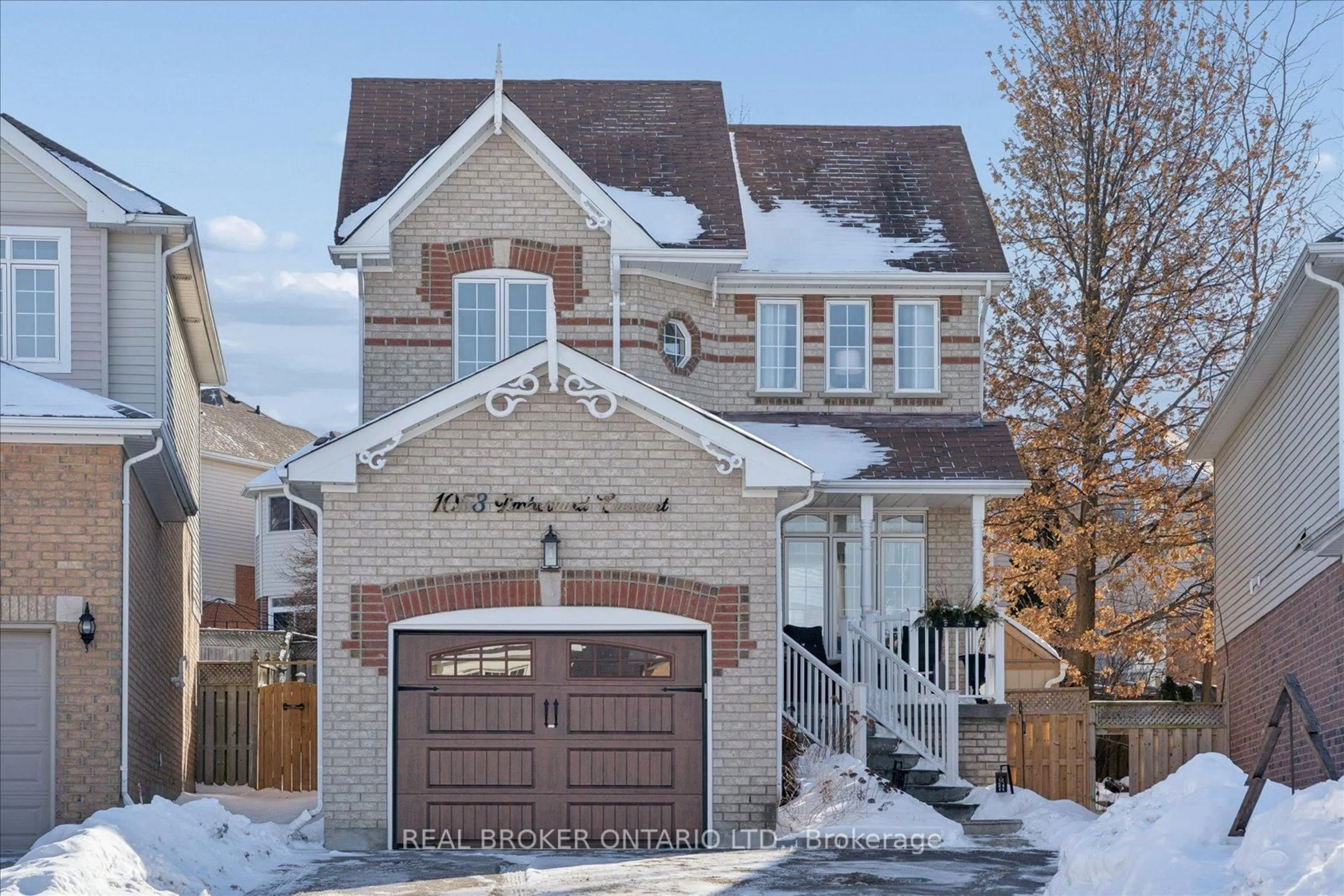 Home with brick exterior material, street for 1053 Timberland Cres, Oshawa Ontario L1K 2L9