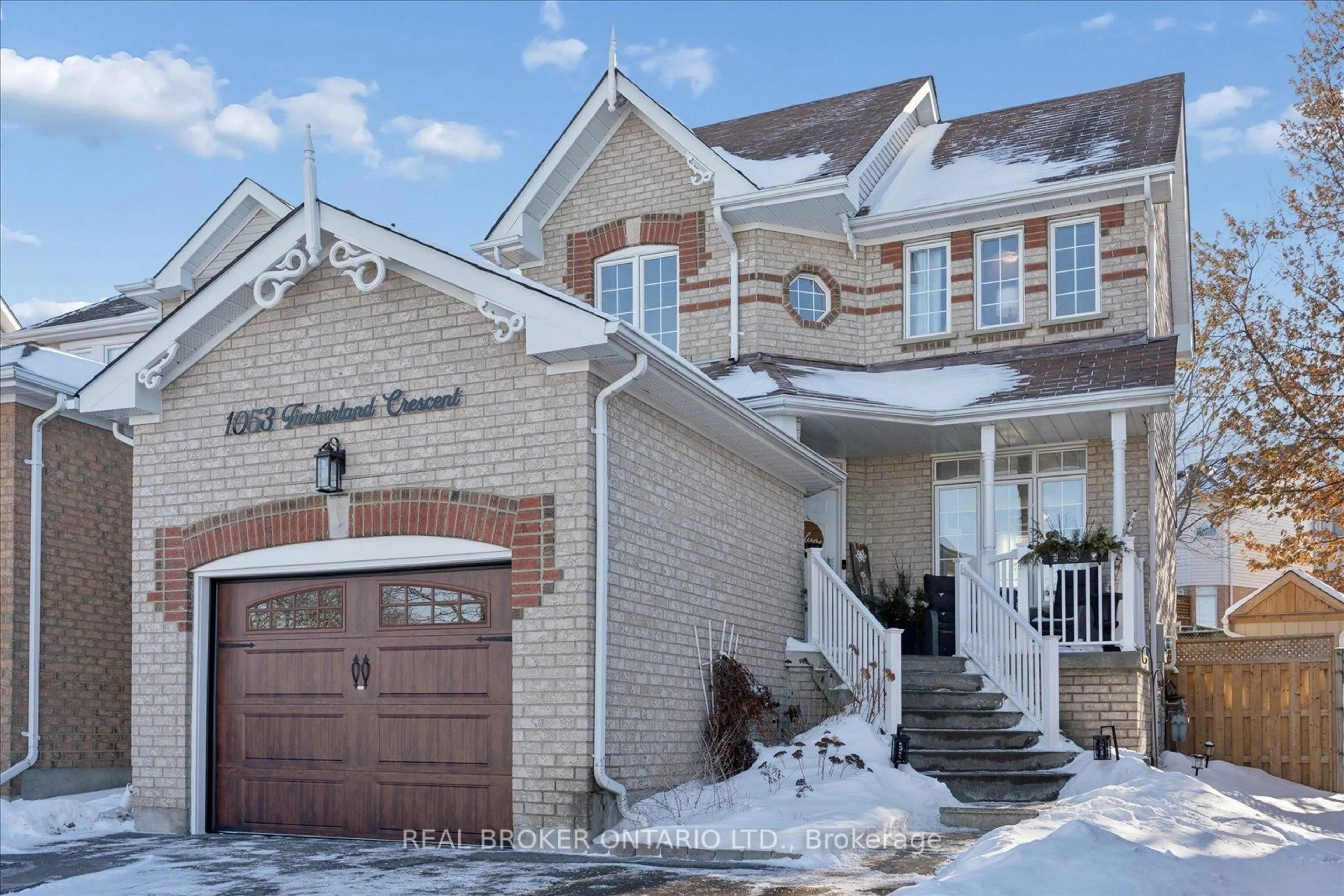Home with brick exterior material, street for 1053 Timberland Cres, Oshawa Ontario L1K 2L9