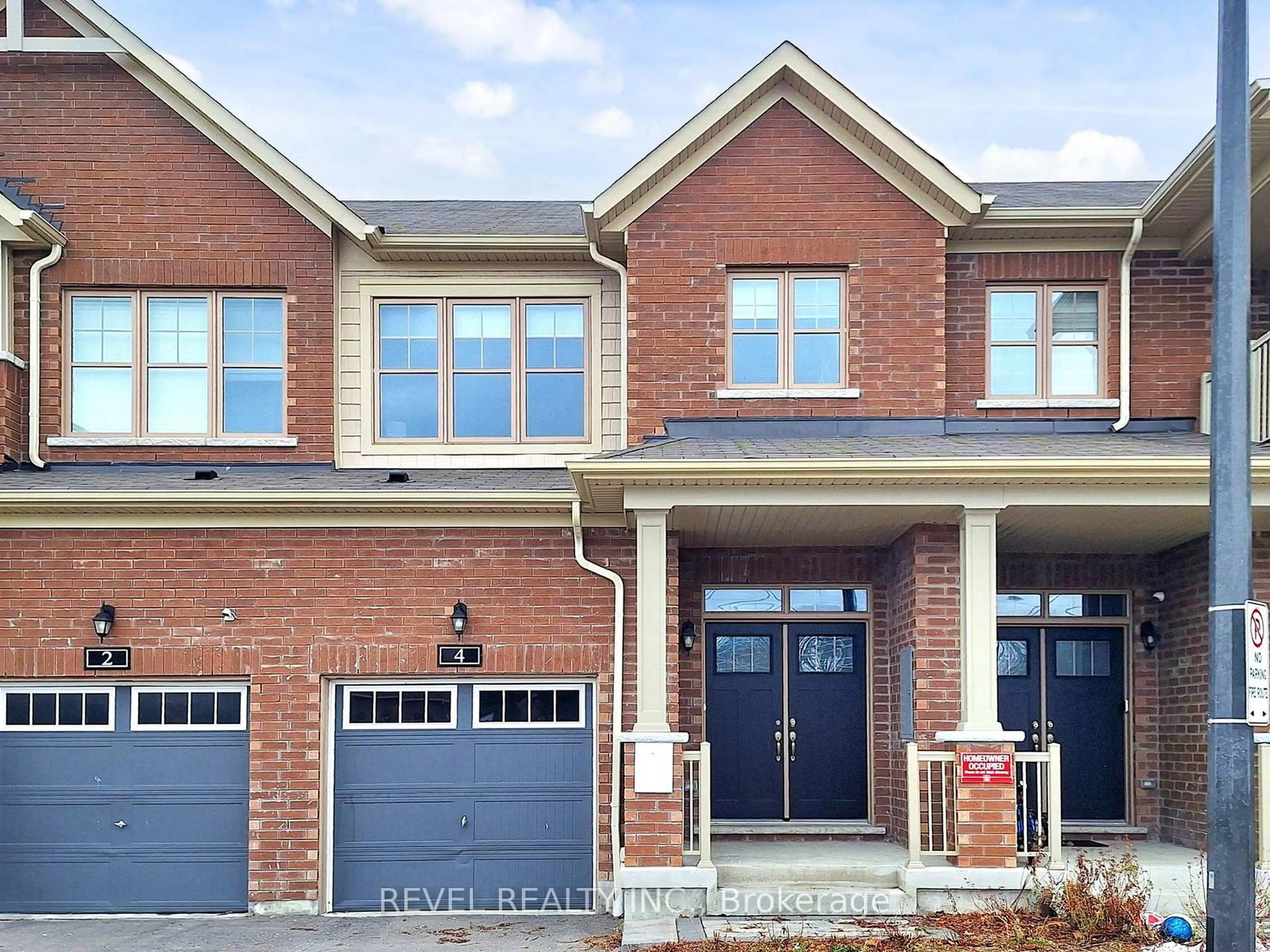 Home with brick exterior material, street for 4 Paradise Way, Whitby Ontario L1R 0R7