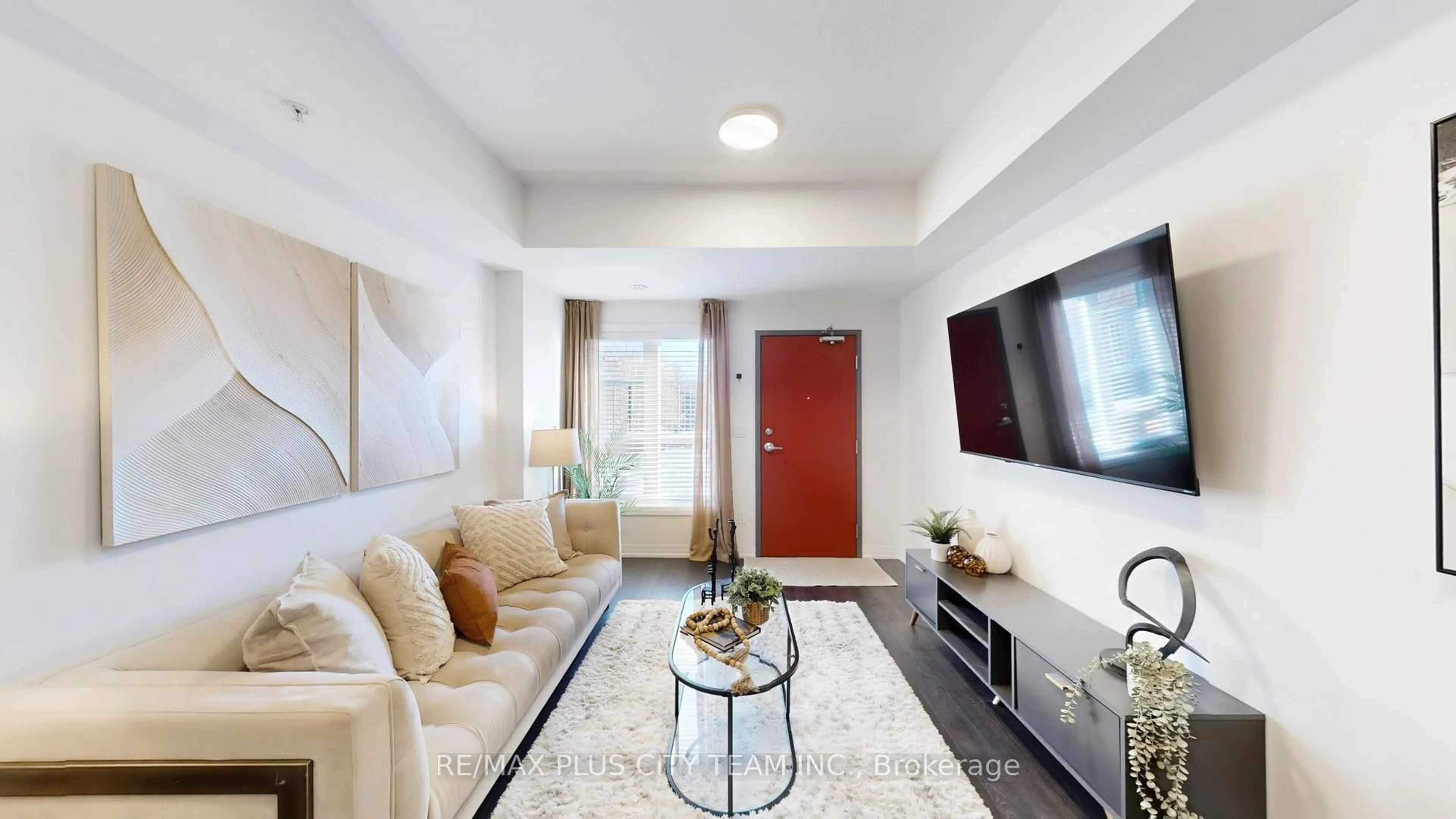 Living room with furniture, unknown for 2635 William Jackson Dr #802, Pickering Ontario L1X 0L4