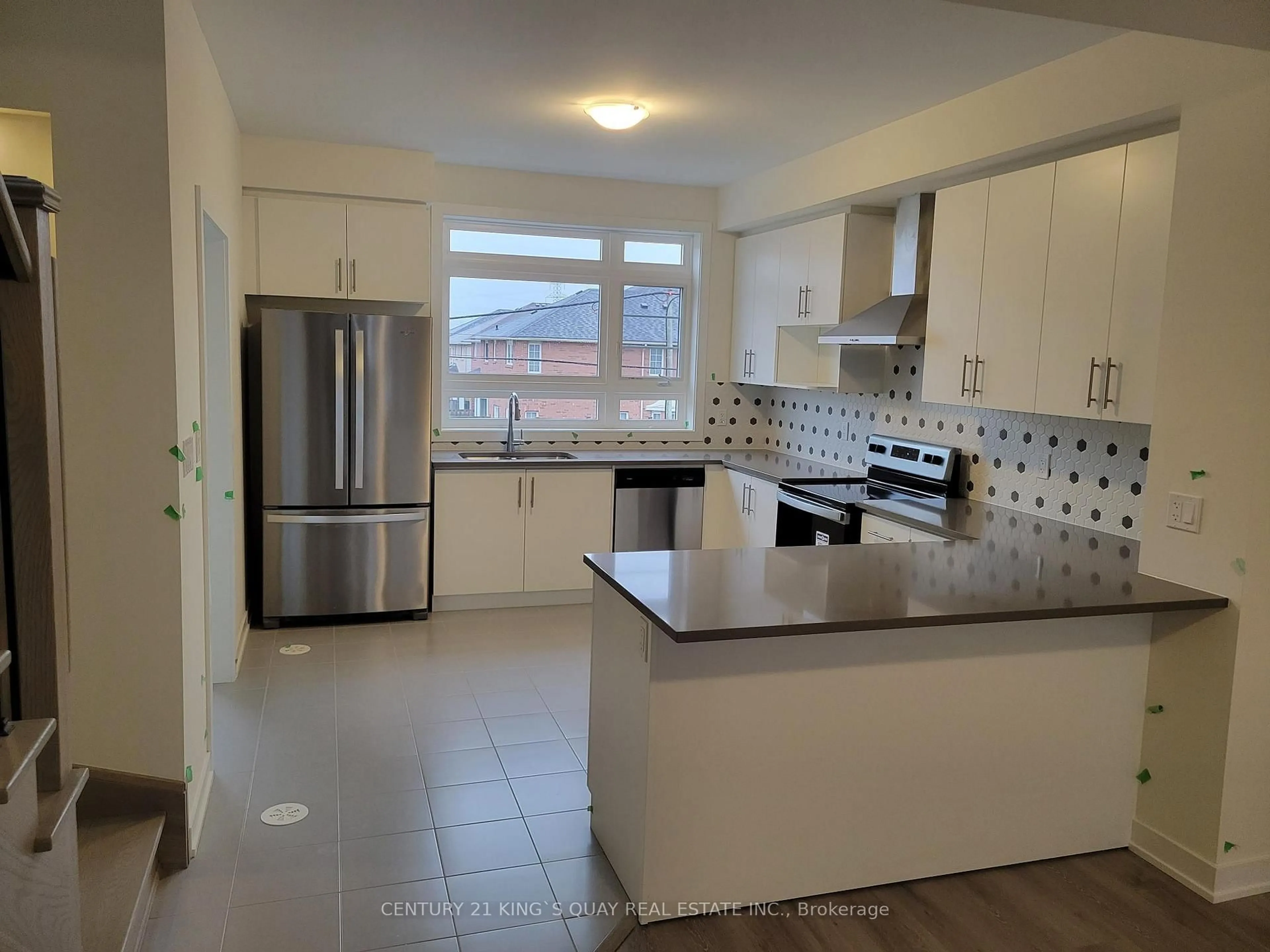 Open concept kitchen, ceramic/tile floor for 250 Finch Ave #210, Pickering Ontario L1V 0G6