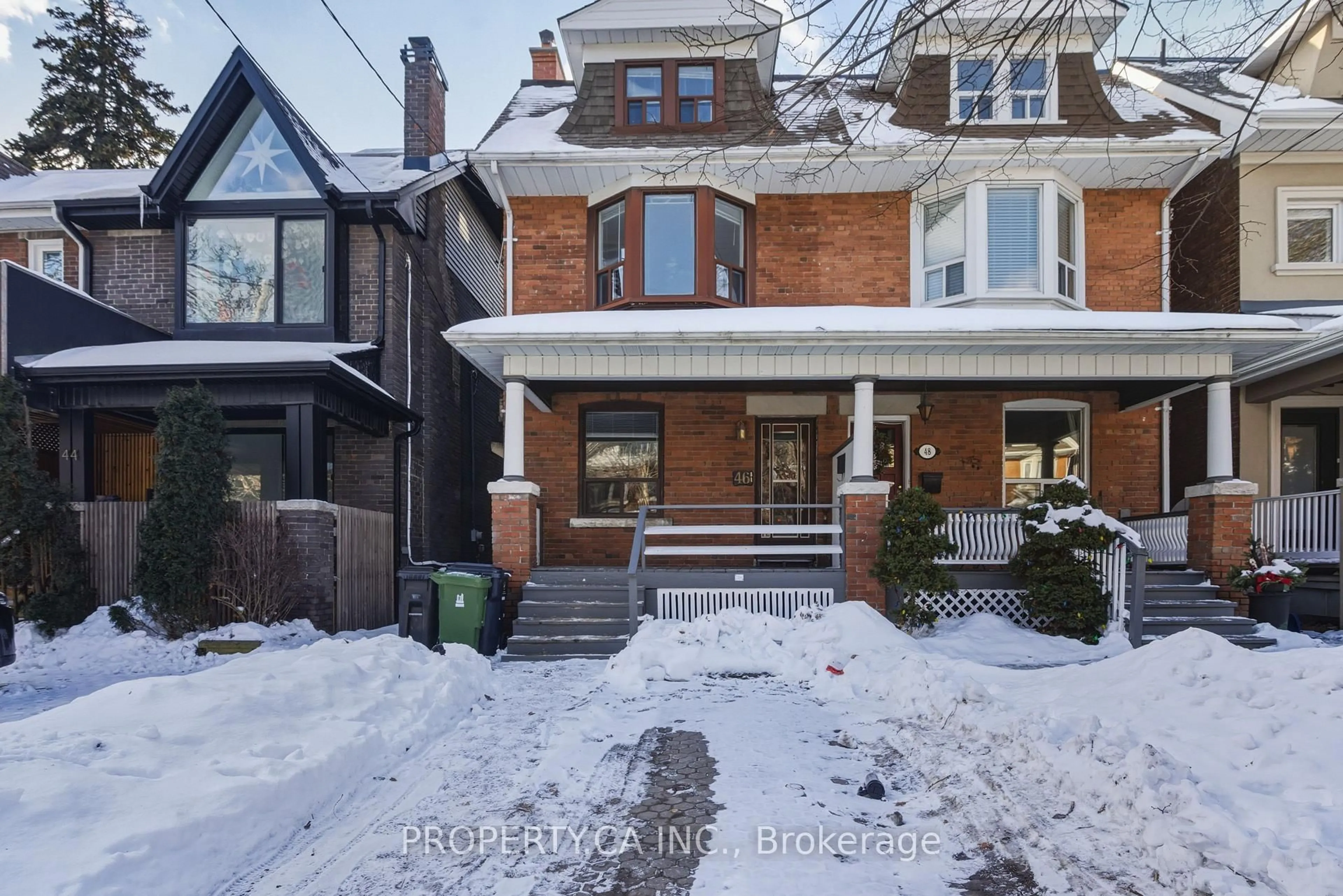 Home with brick exterior material, street for 46 Rainsford Rd, Toronto Ontario M4L 3N6