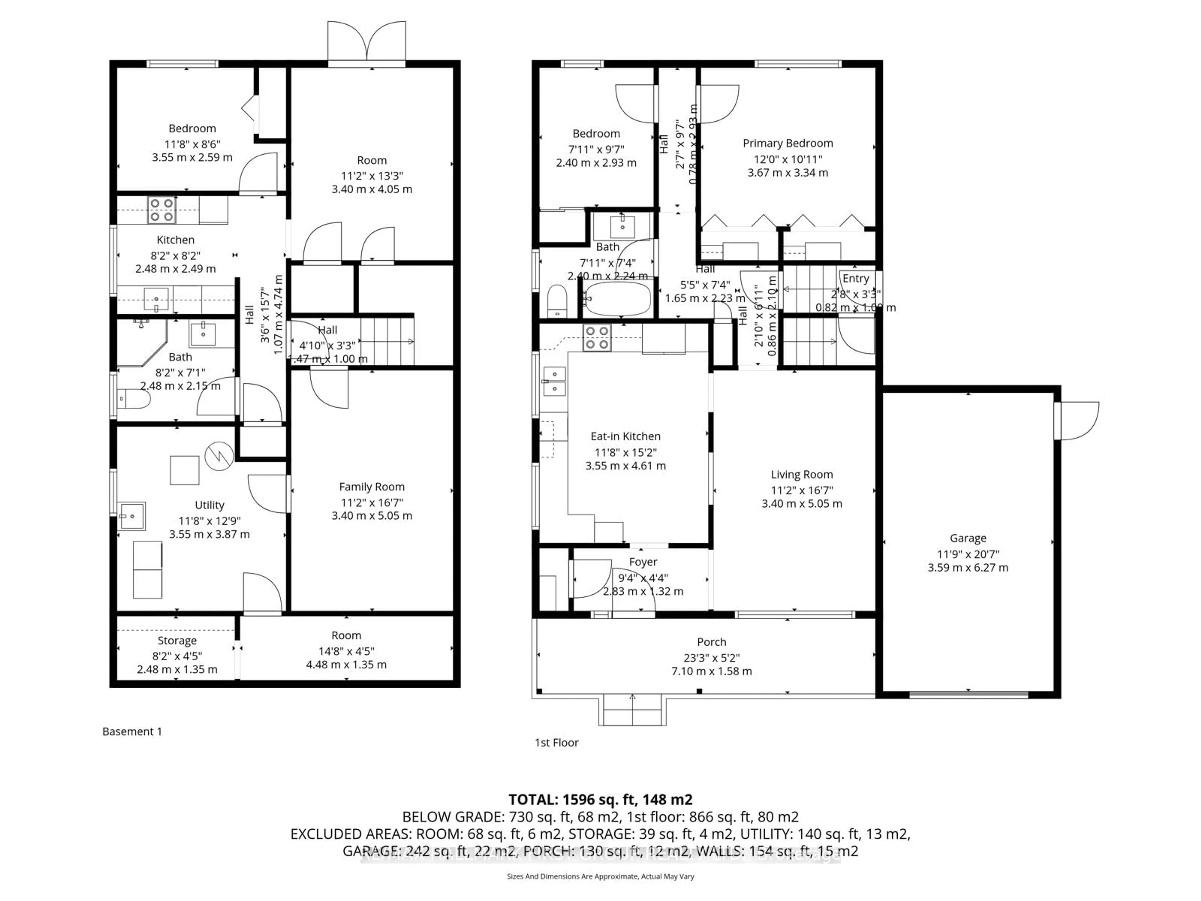 Floor plan for 553 Harmony Rd, Oshawa Ontario L1H 6V4