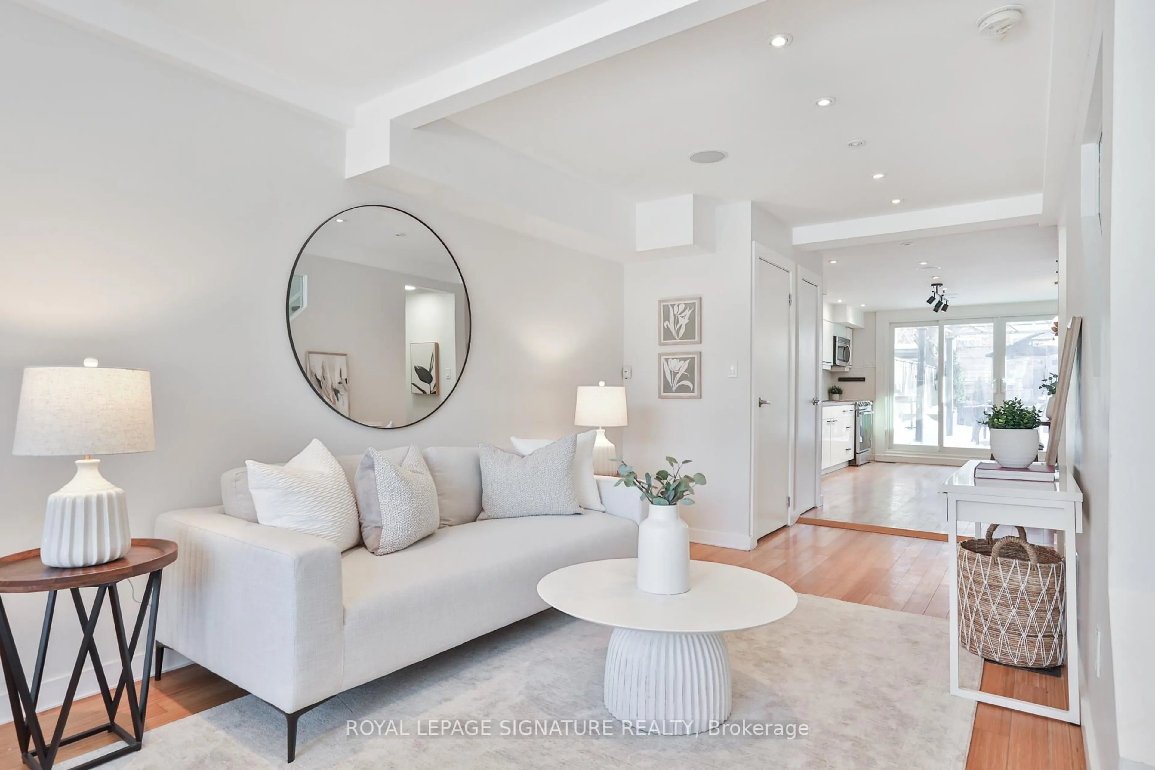 Living room with furniture, unknown for 37 Rhodes Ave, Toronto Ontario M4L 2Z8