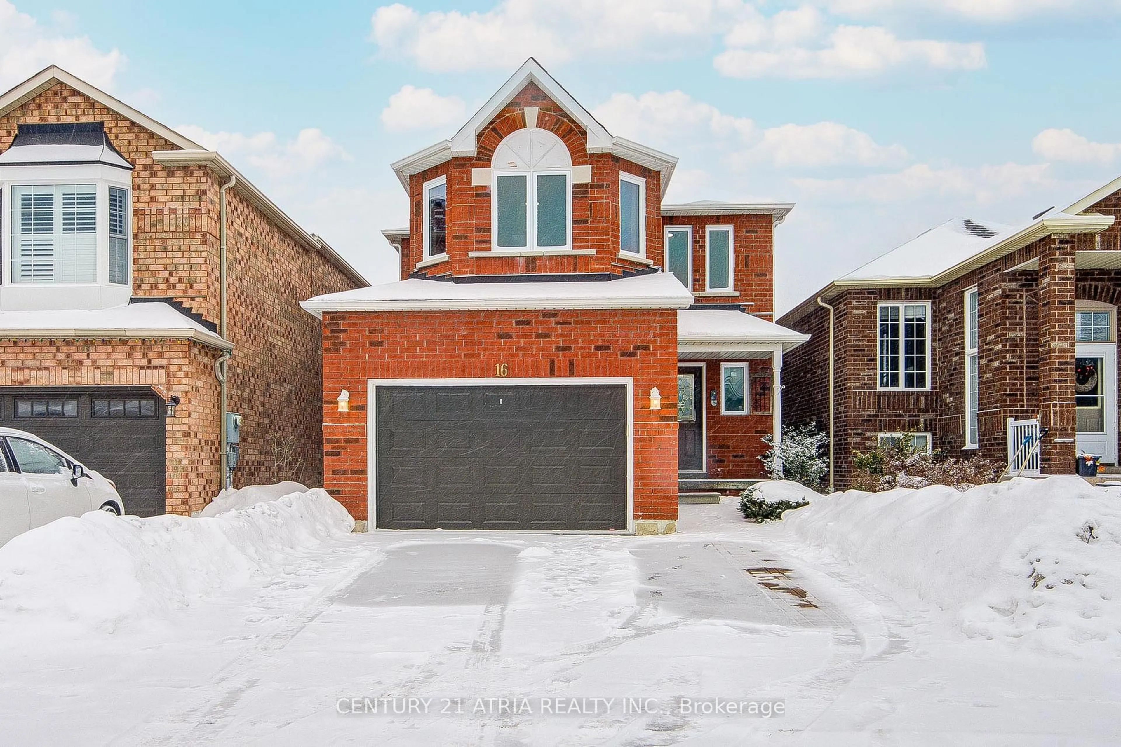 Home with brick exterior material, street for 16 Hibbard Dr, Ajax Ontario L1Z 1J7