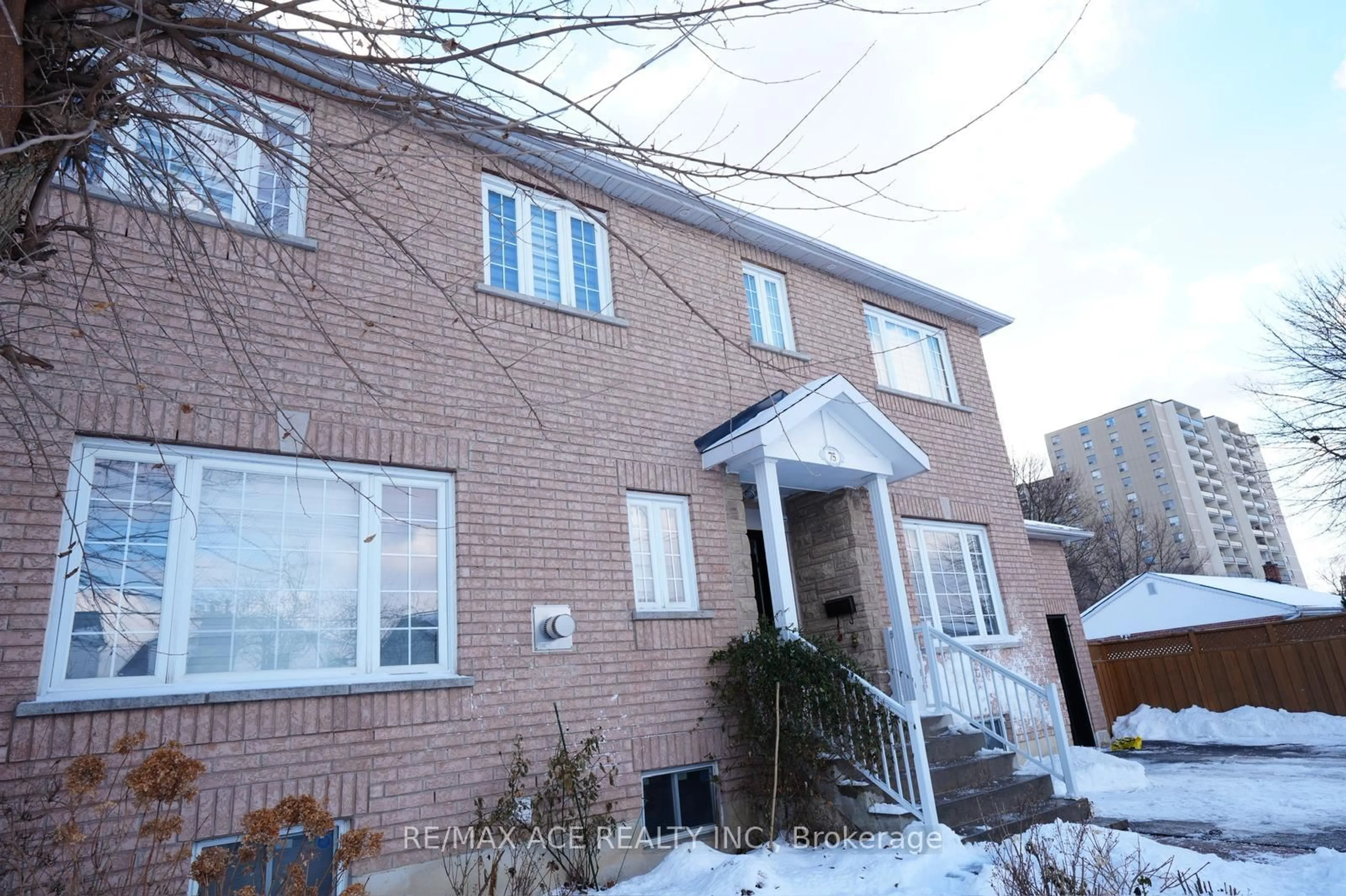 Home with brick exterior material, street for 75 Grace St, Toronto Ontario M1J 2L4