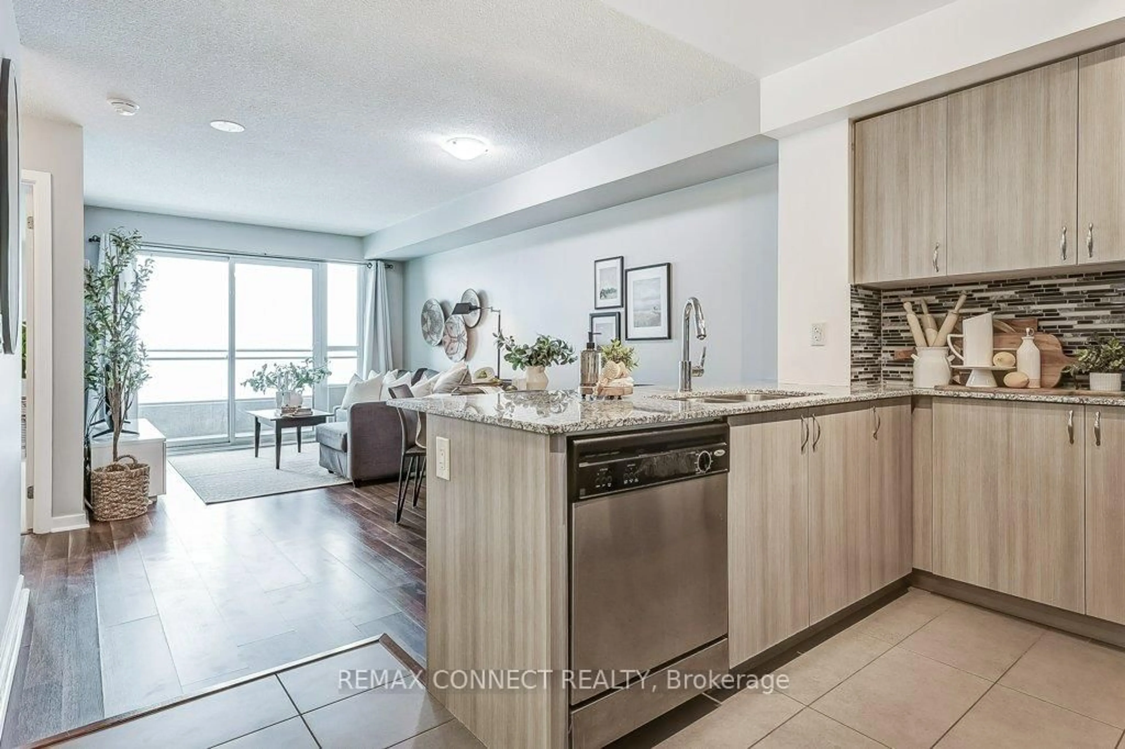 Open concept kitchen, unknown for 1235 Bayly St #905, Pickering Ontario L1W 1L7