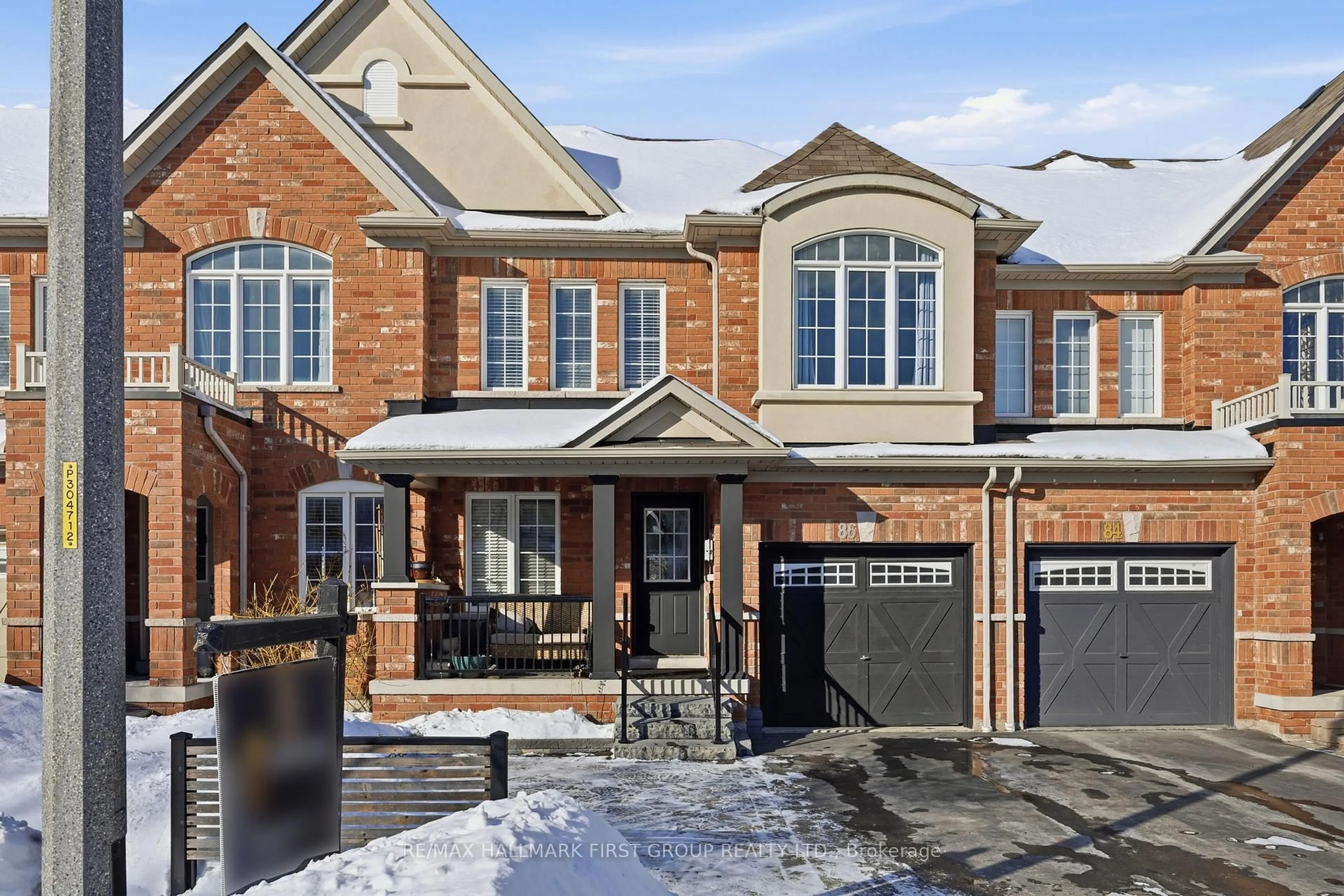 Home with brick exterior material, street for 86 Elliottglen Dr, Ajax Ontario L1Z 0H1