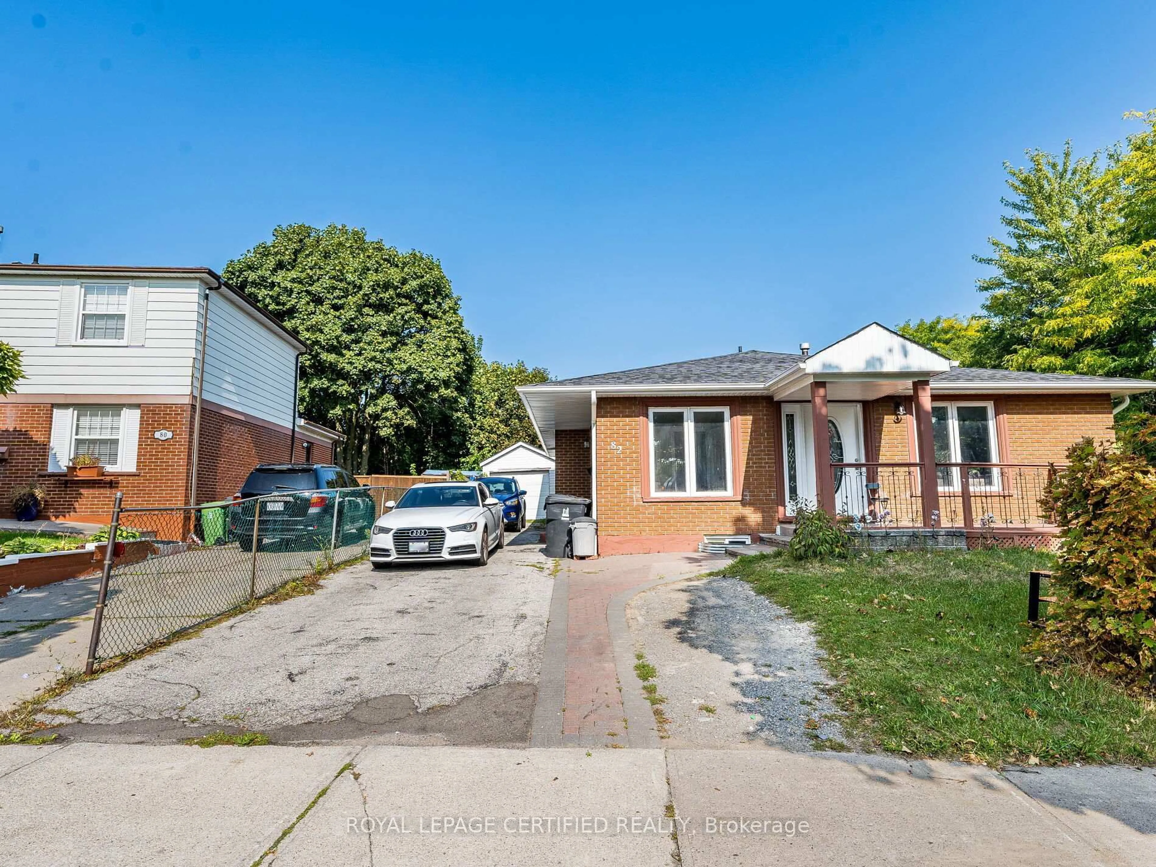 Home with brick exterior material, street for 82 Crow Tr, Toronto Ontario M1B 1X9