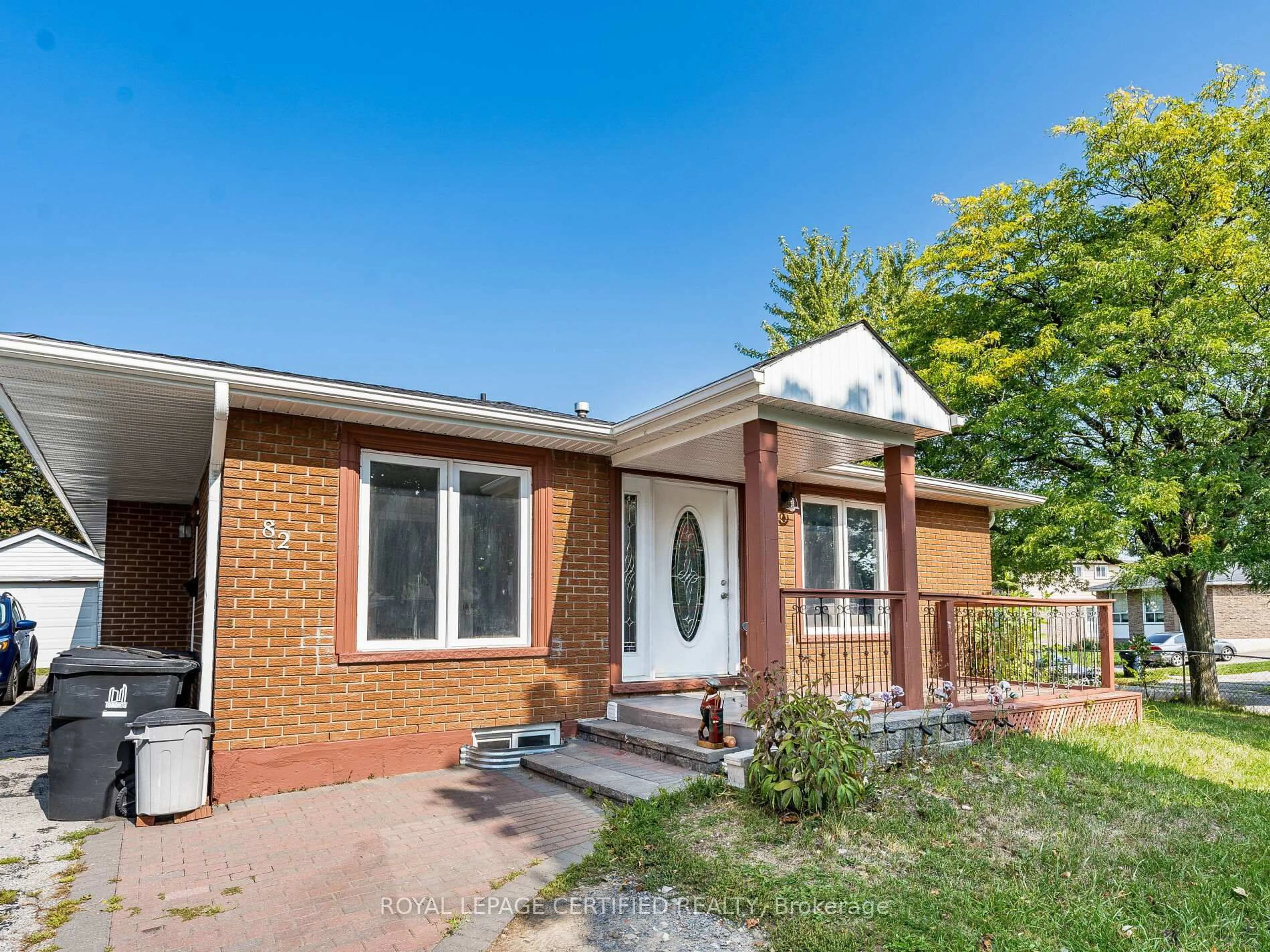 Home with brick exterior material, street for 82 Crow Tr, Toronto Ontario M1B 1X9