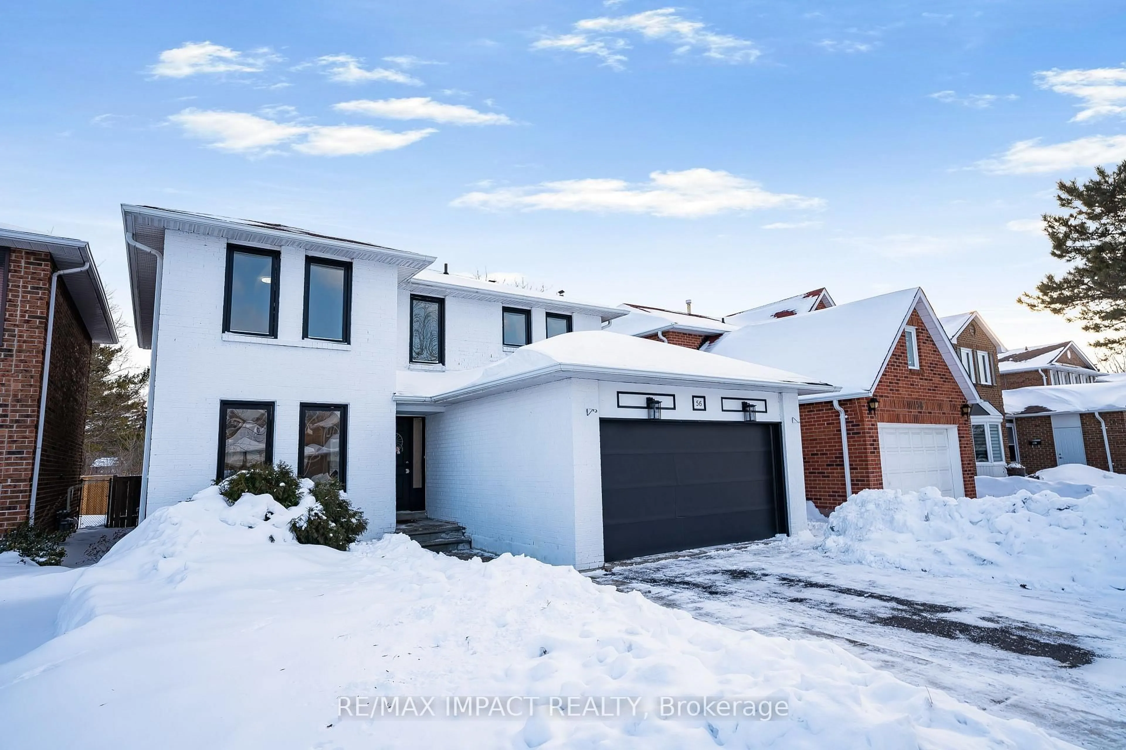 Home with brick exterior material, street for 56 Calverley Tr, Toronto Ontario M1C 3K2